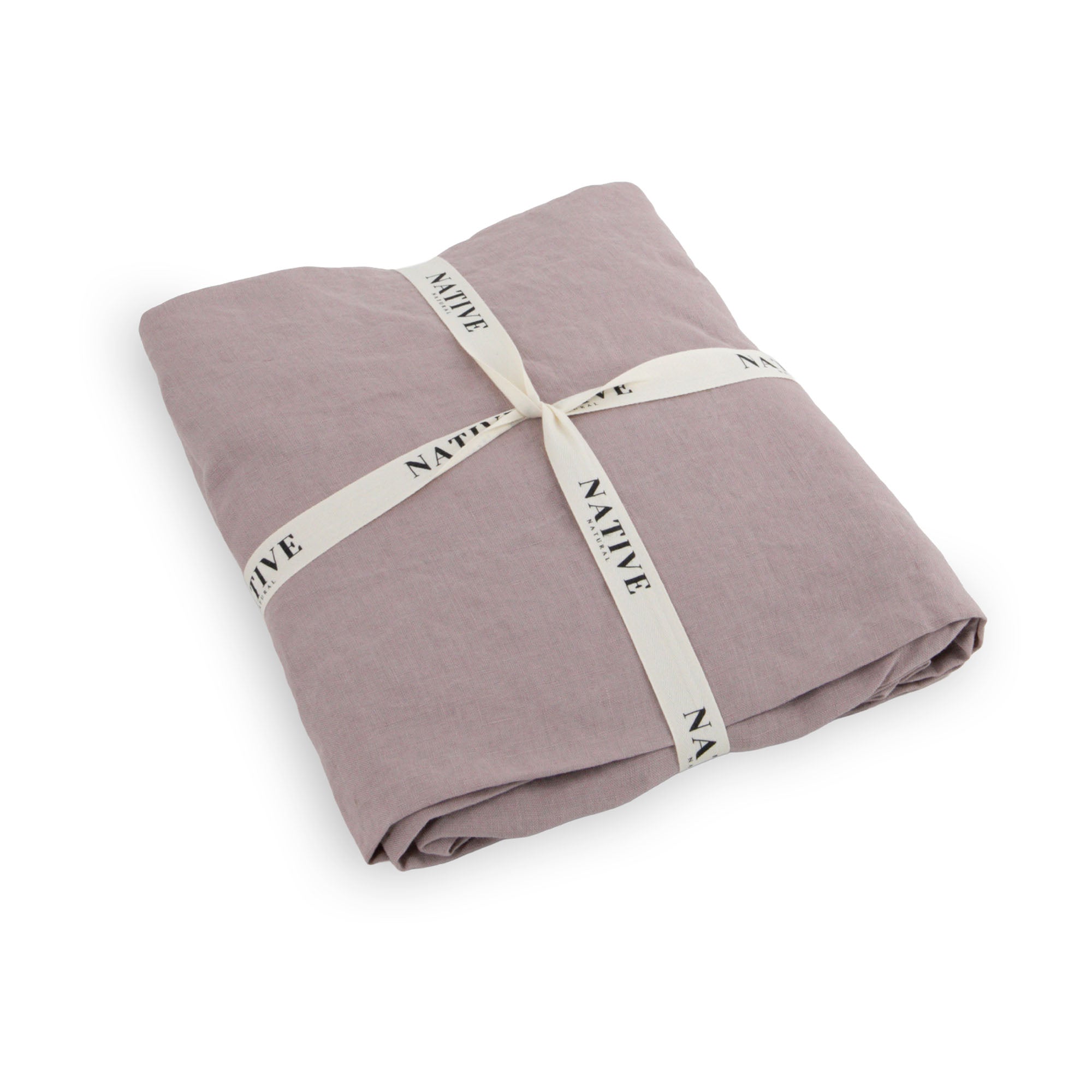 Blush Pink 100% Linen Fitted Sheet