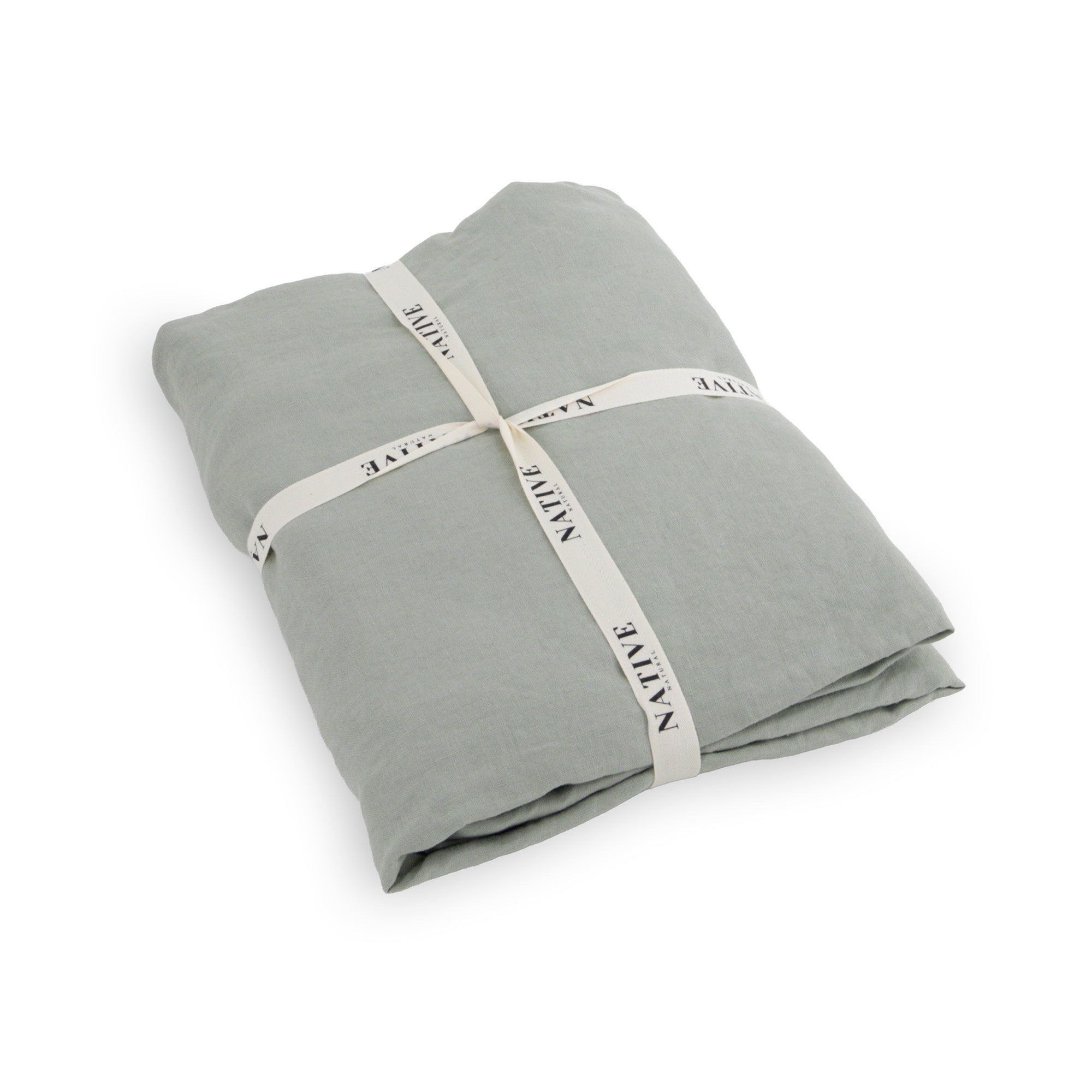 Stone 100% Linen Fitted Sheet