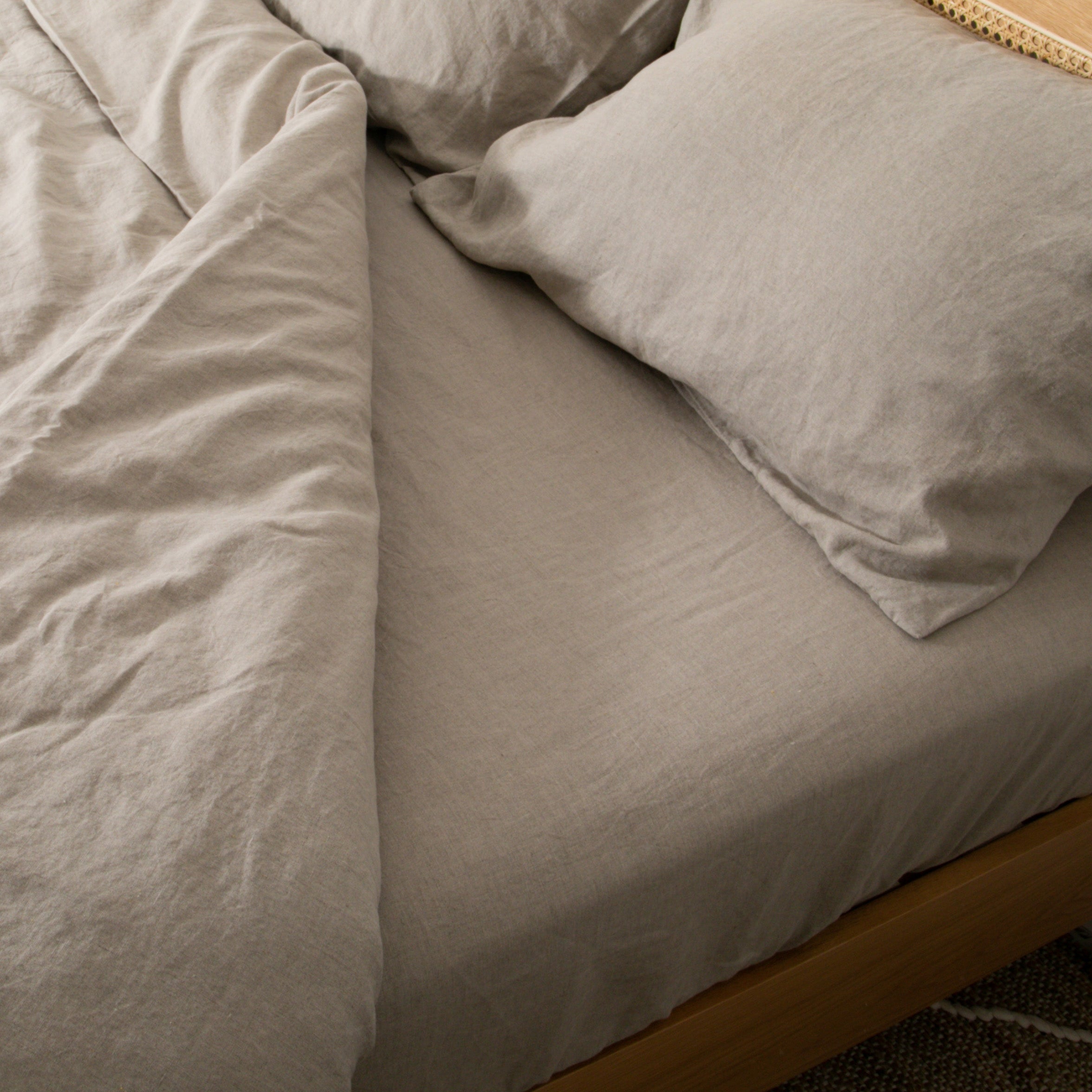 Natural 100% Linen Fitted Sheet
