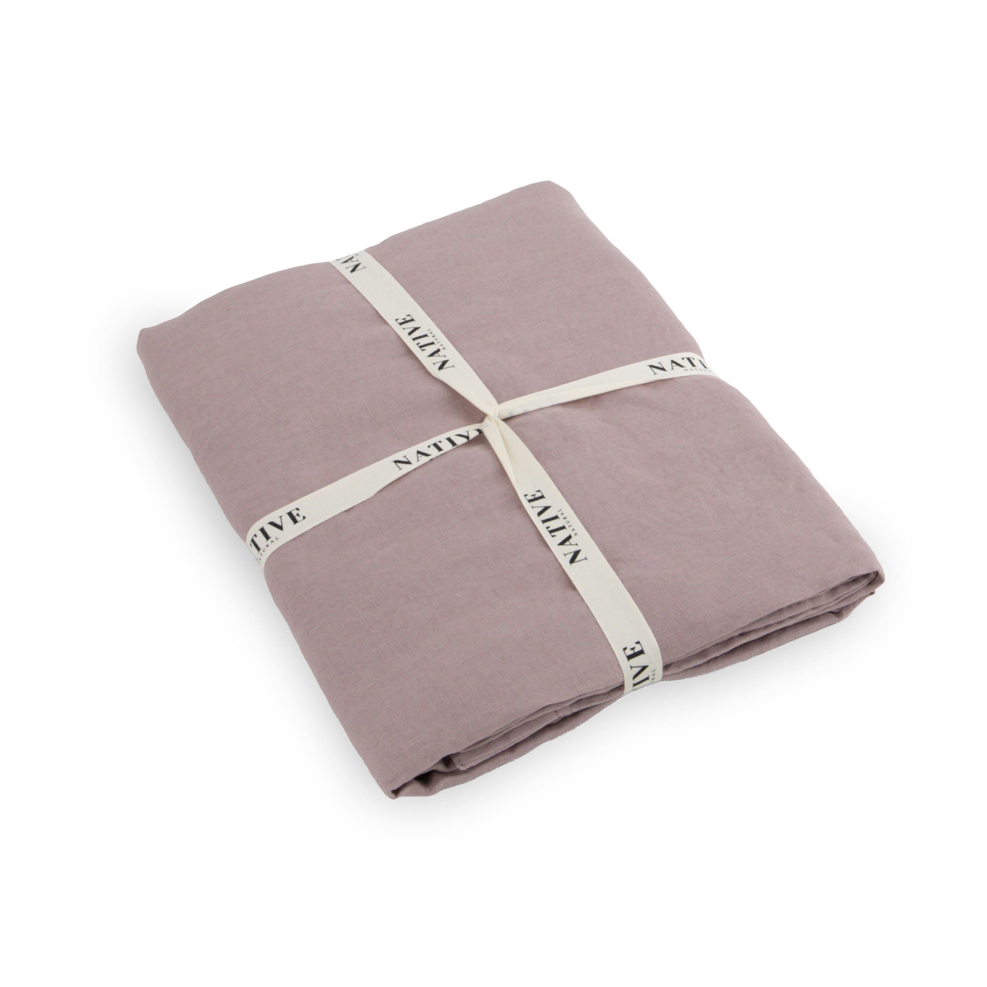Blush Pink 100% Linen Fitted Sheet