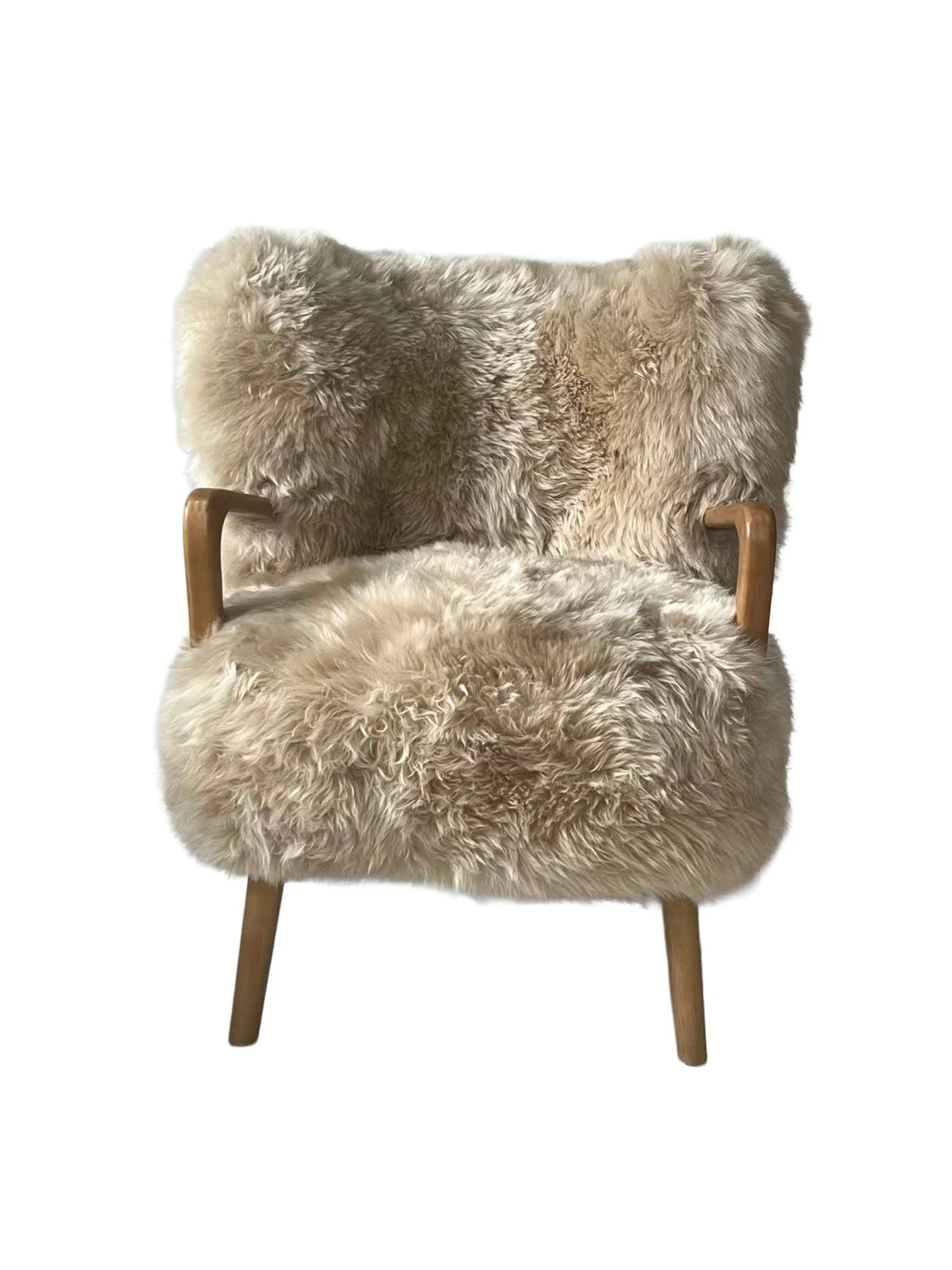 Genuine Longwool Accent Armchair