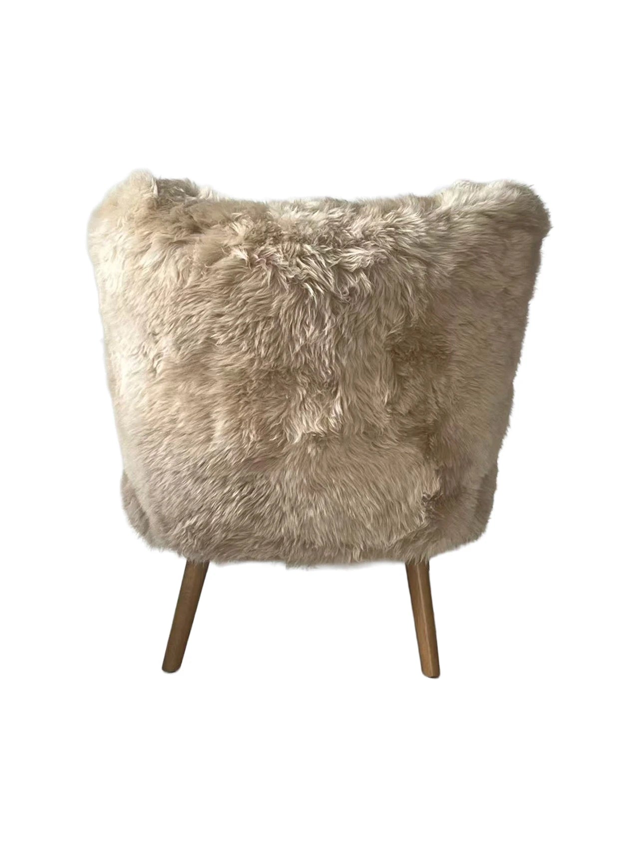 Genuine Longwool Accent Armchair