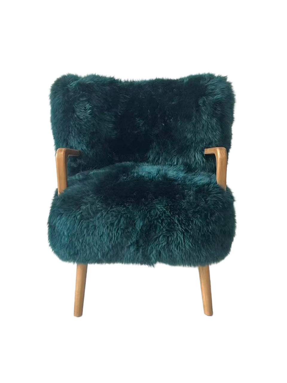 Genuine Longwool Accent Armchair