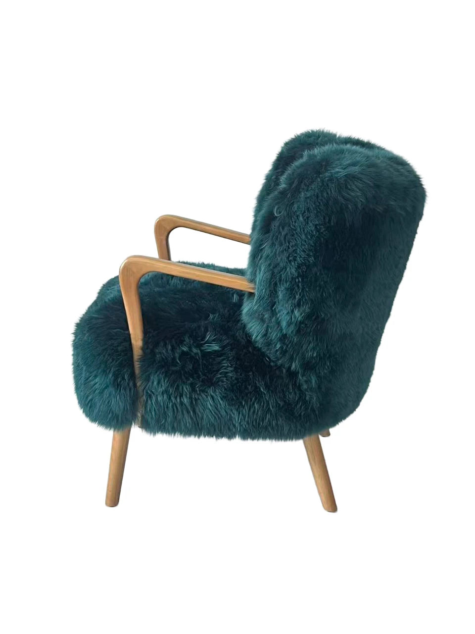 Genuine Longwool Accent Armchair