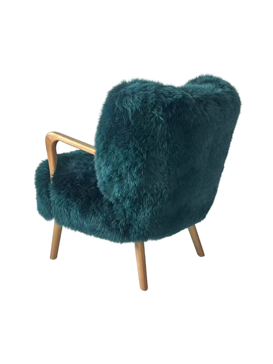 Genuine Longwool Accent Armchair