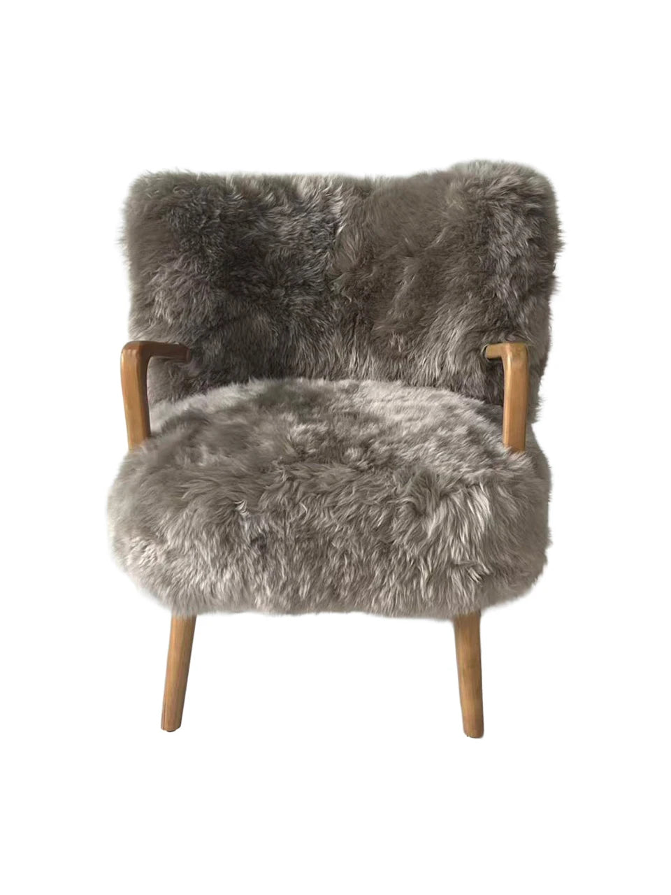 Genuine Longwool Accent Armchair