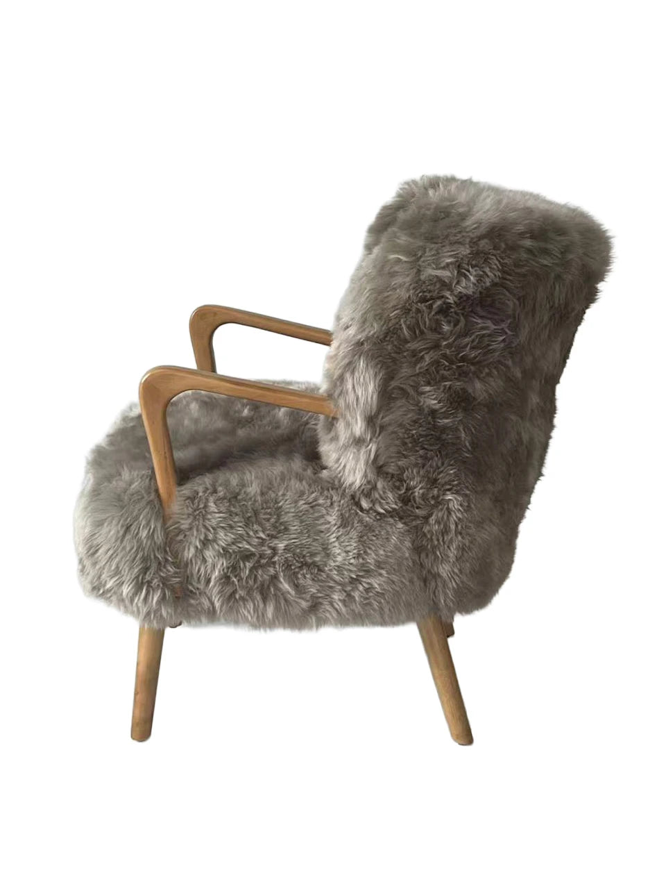 Genuine Longwool Accent Armchair