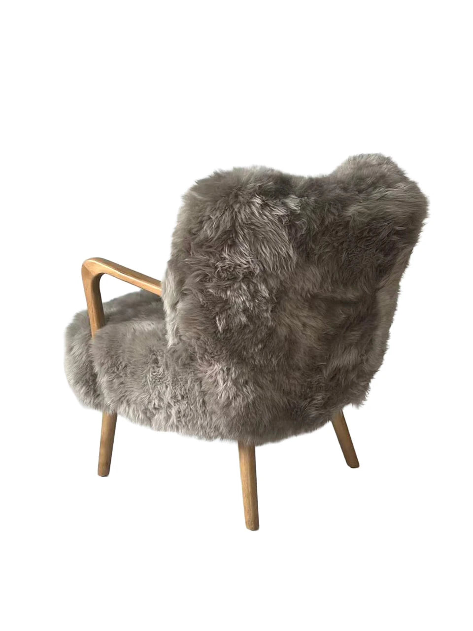 Genuine Longwool Accent Armchair