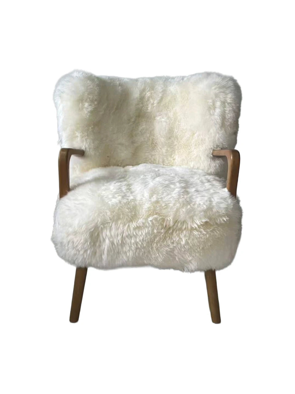 Genuine Longwool Accent Armchair