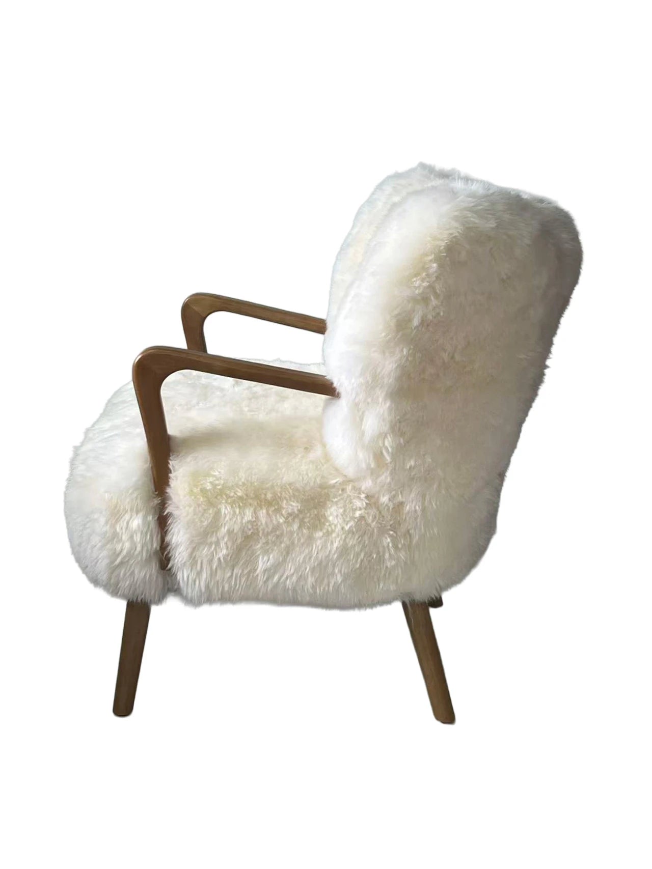Genuine Longwool Accent Armchair