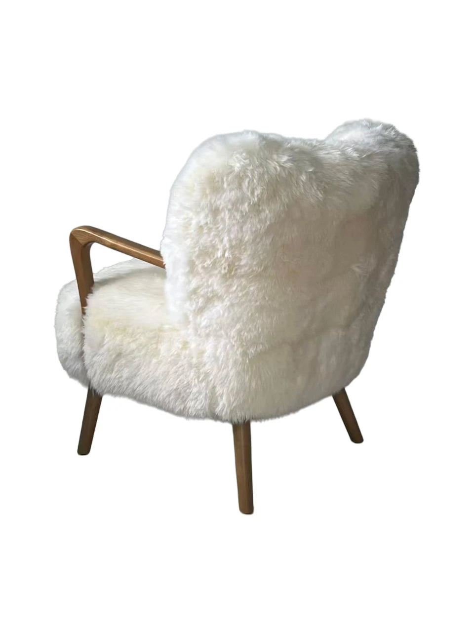 Genuine Longwool Accent Armchair