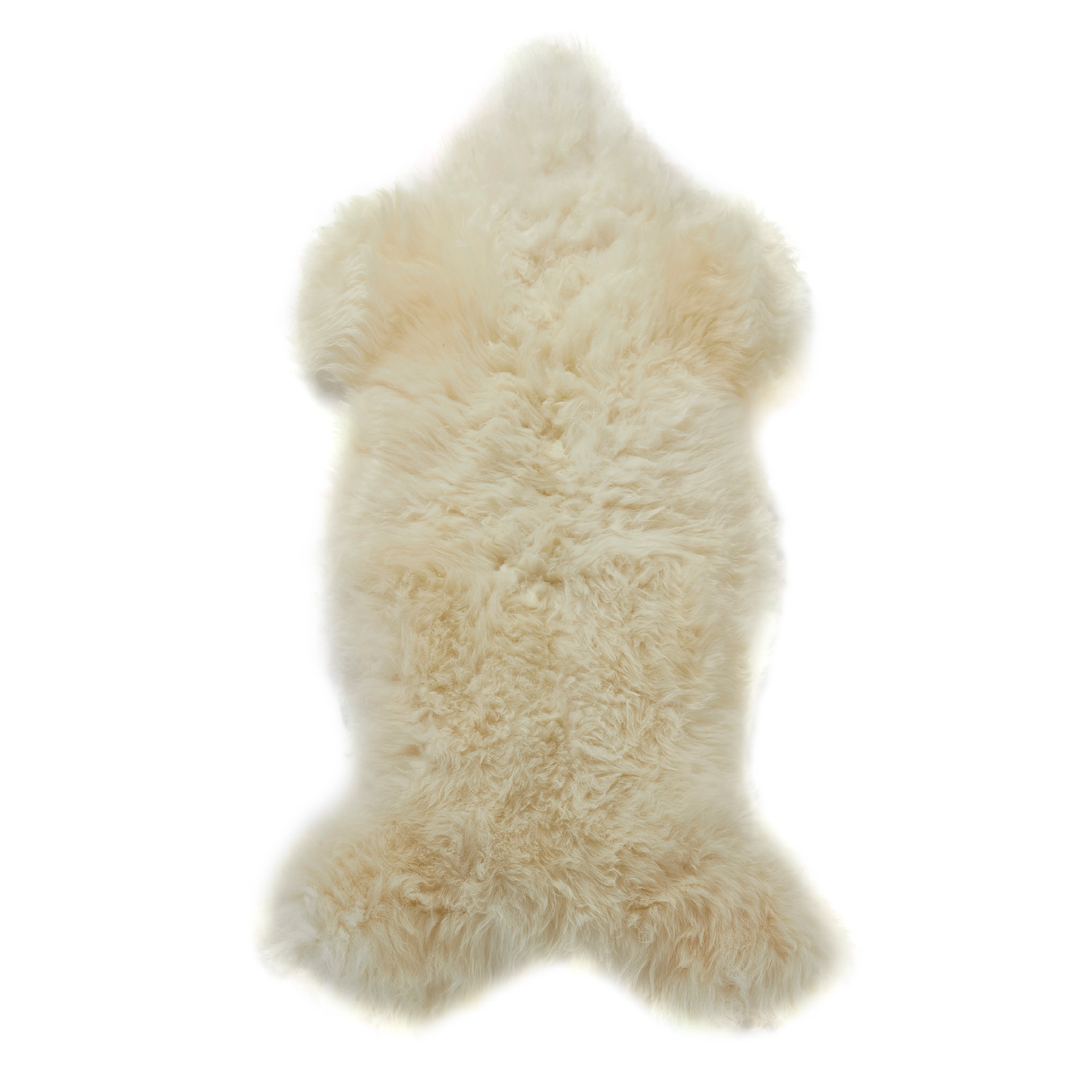 Ivory White British Sheepskin Rug