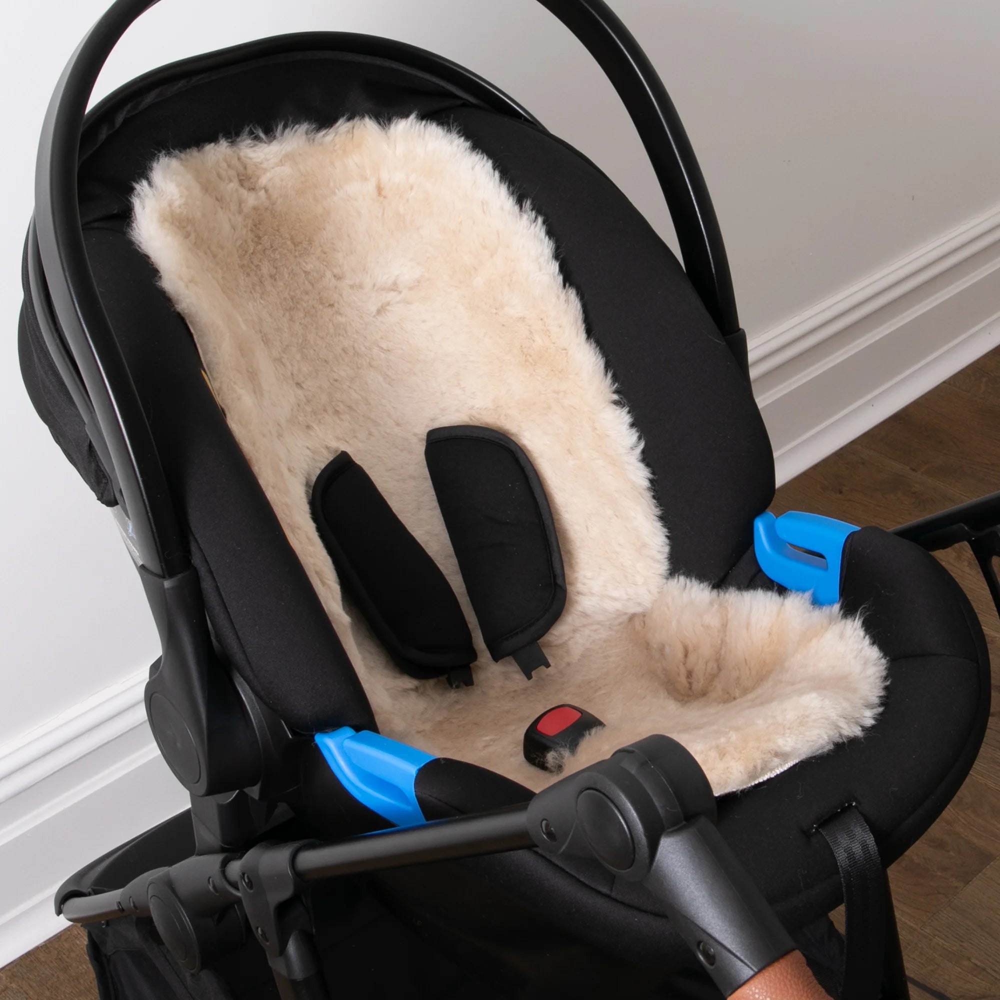 Baby Sheepskin Beige Pram Liner