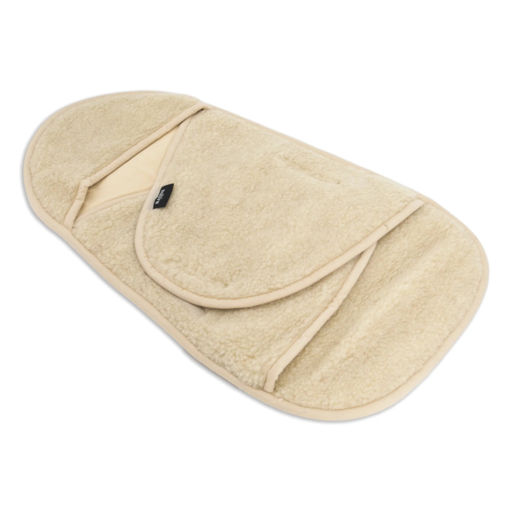 Beige Baby Wool Swaddle Blanket