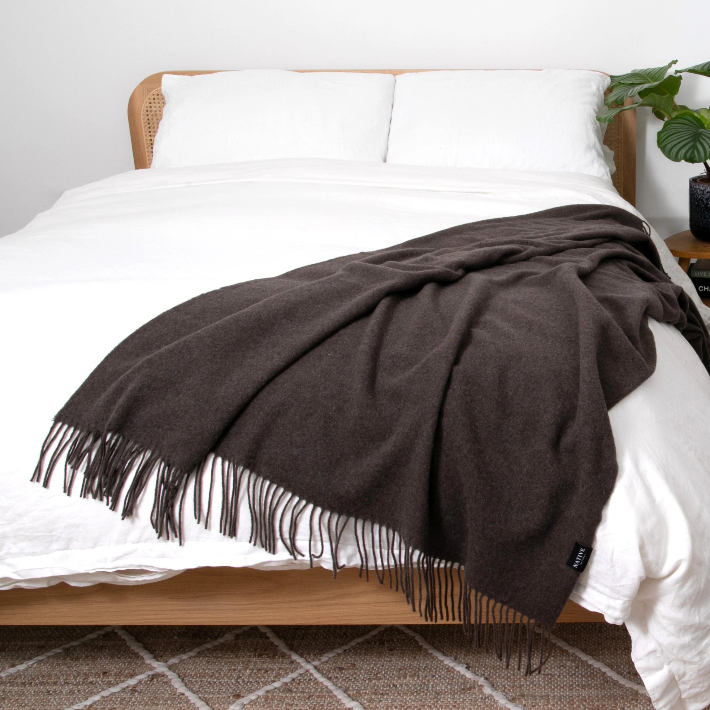 Cashmere Blend Merino Wool Blanket