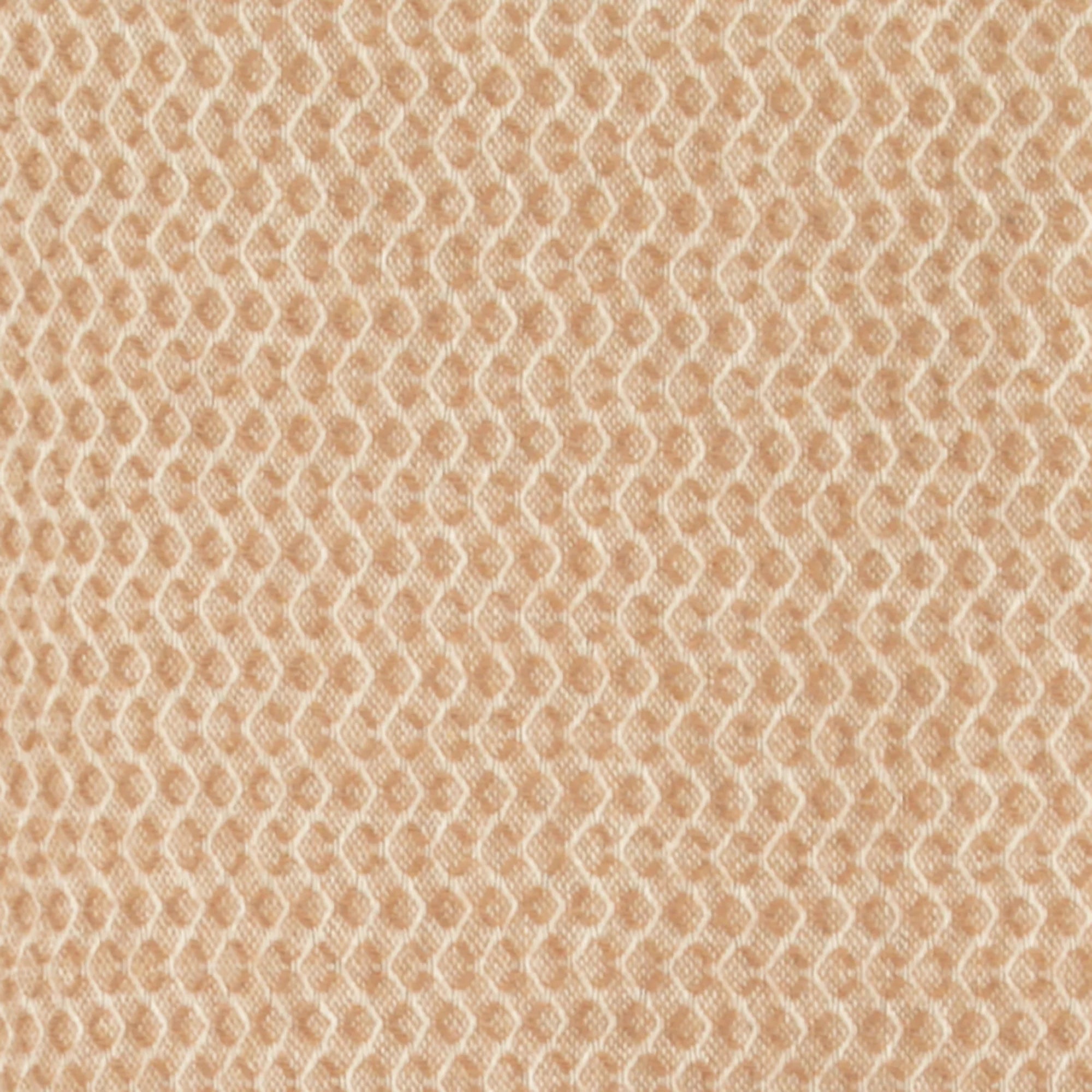 Beige Hoop Pattern Wool Blanket