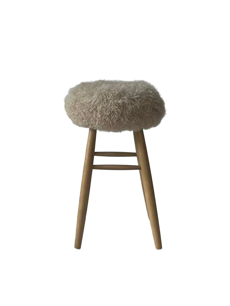 Curly Sheepskin Bar Stool