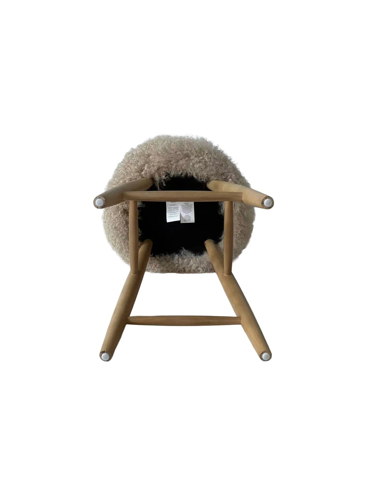Curly Sheepskin Bar Stool
