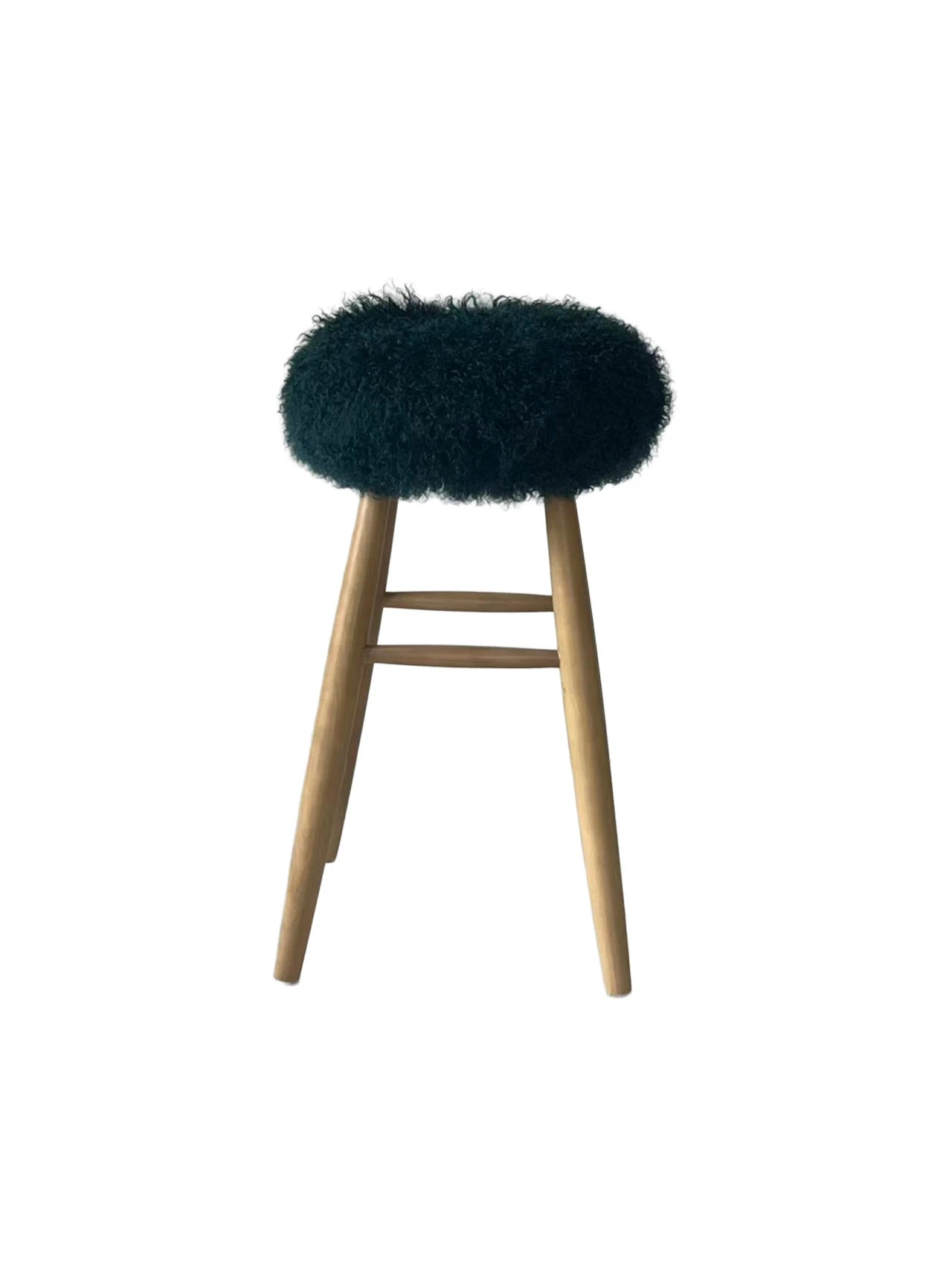 Curly Sheepskin Bar Stool