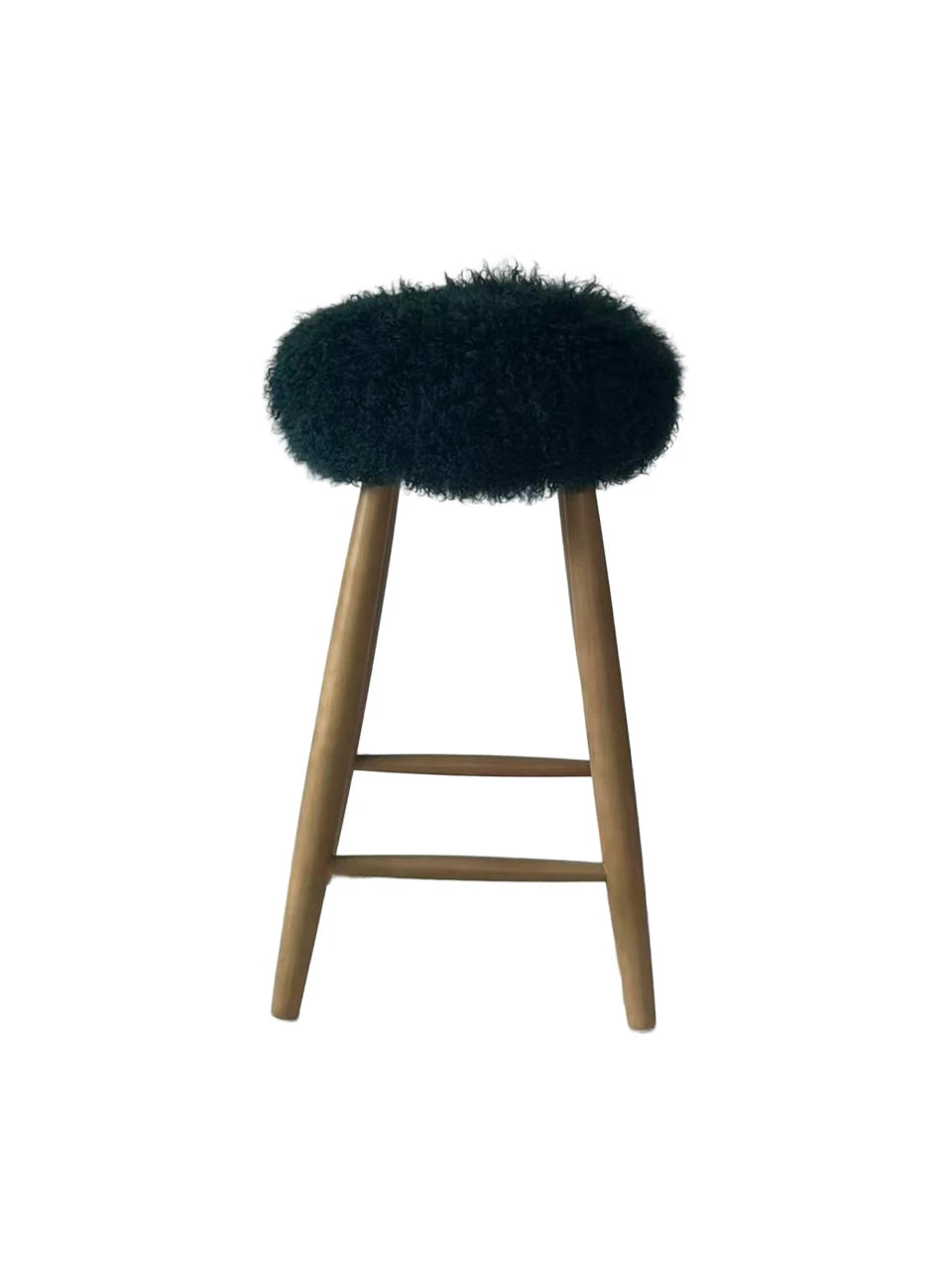 Curly Sheepskin Bar Stool