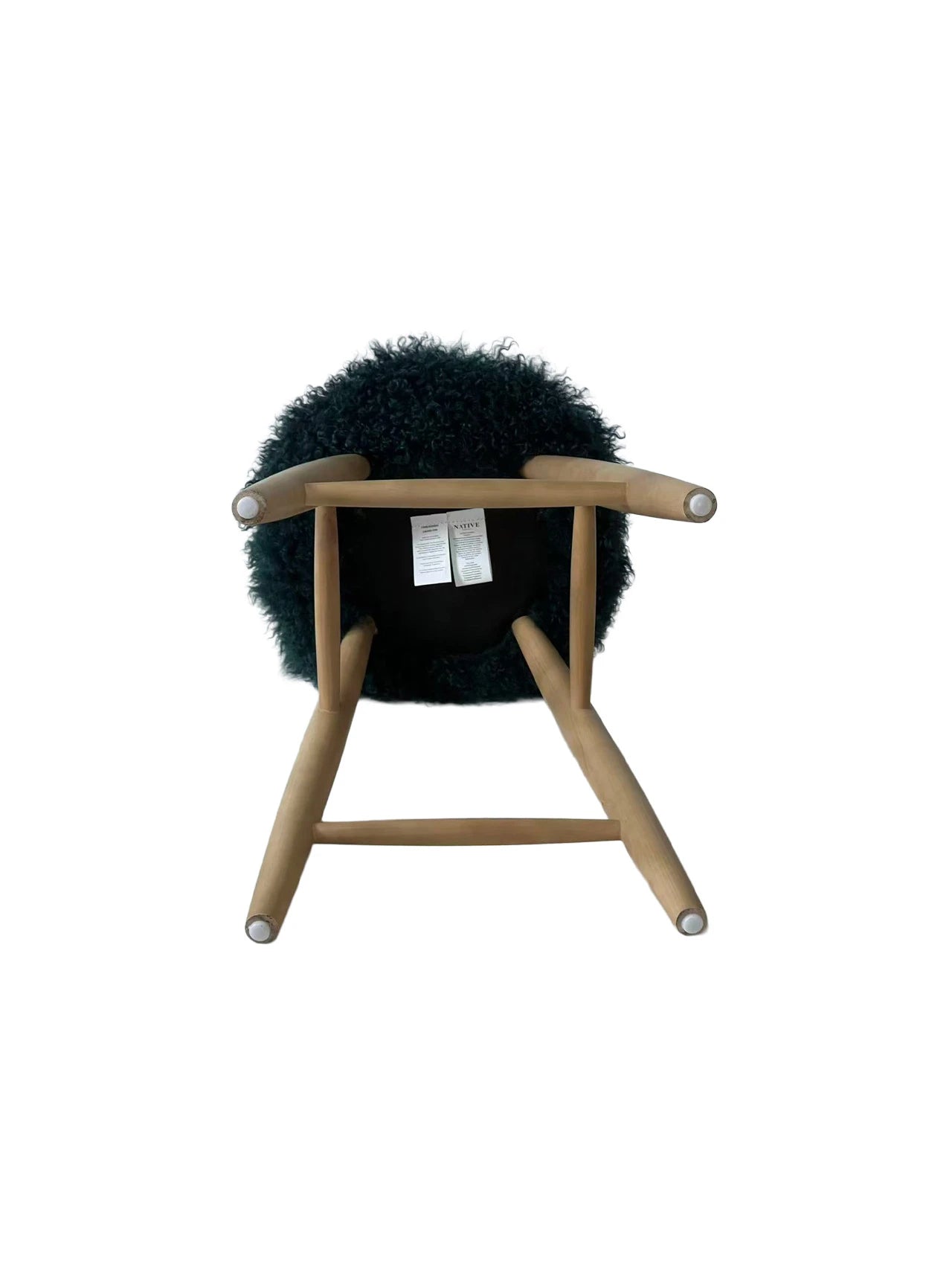Curly Sheepskin Bar Stool