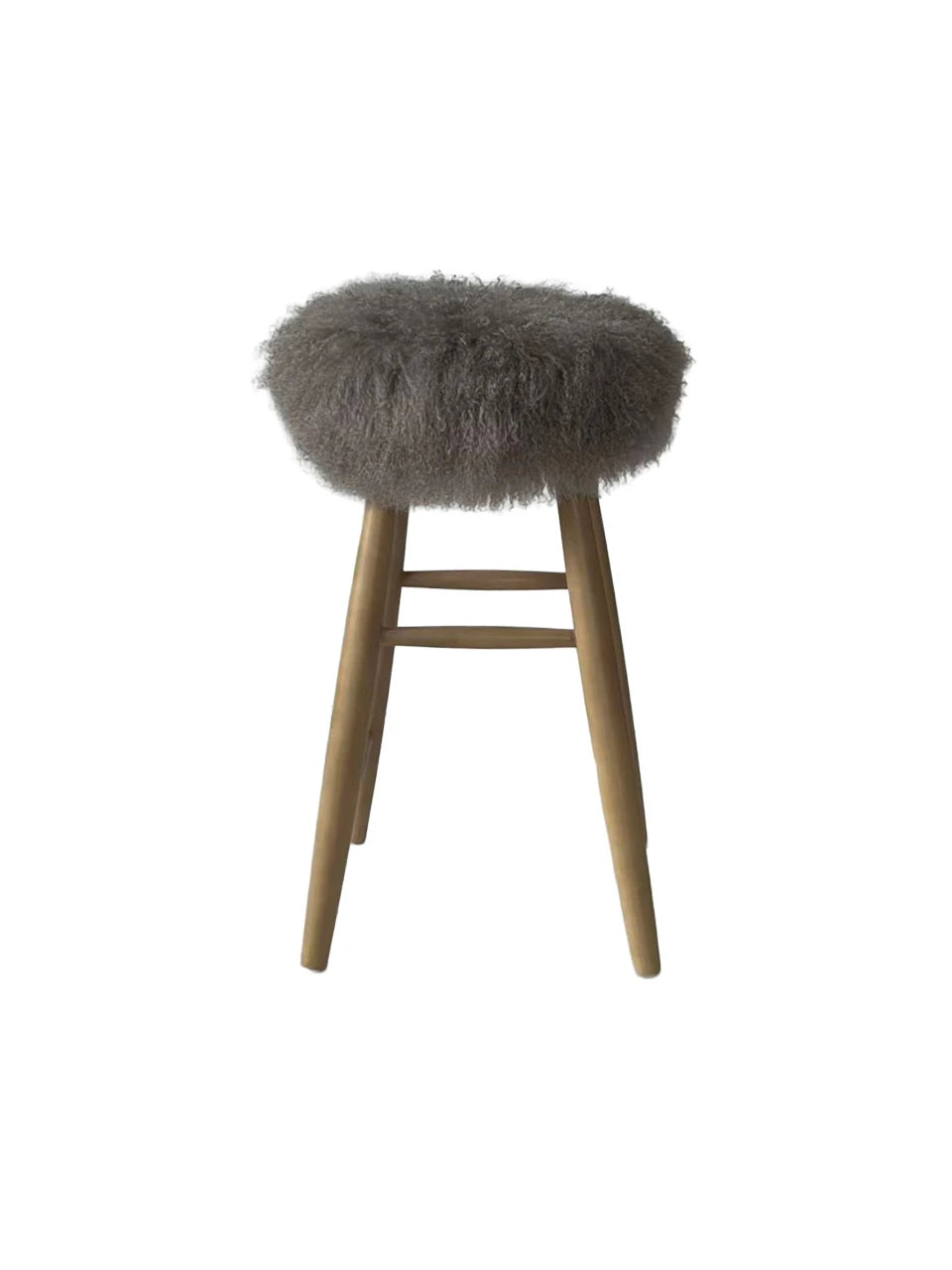 Curly Sheepskin Bar Stool