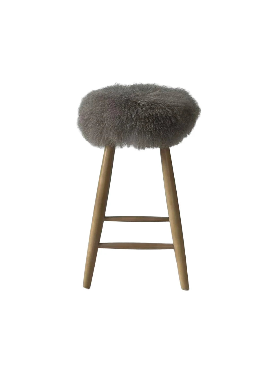 Curly Sheepskin Bar Stool