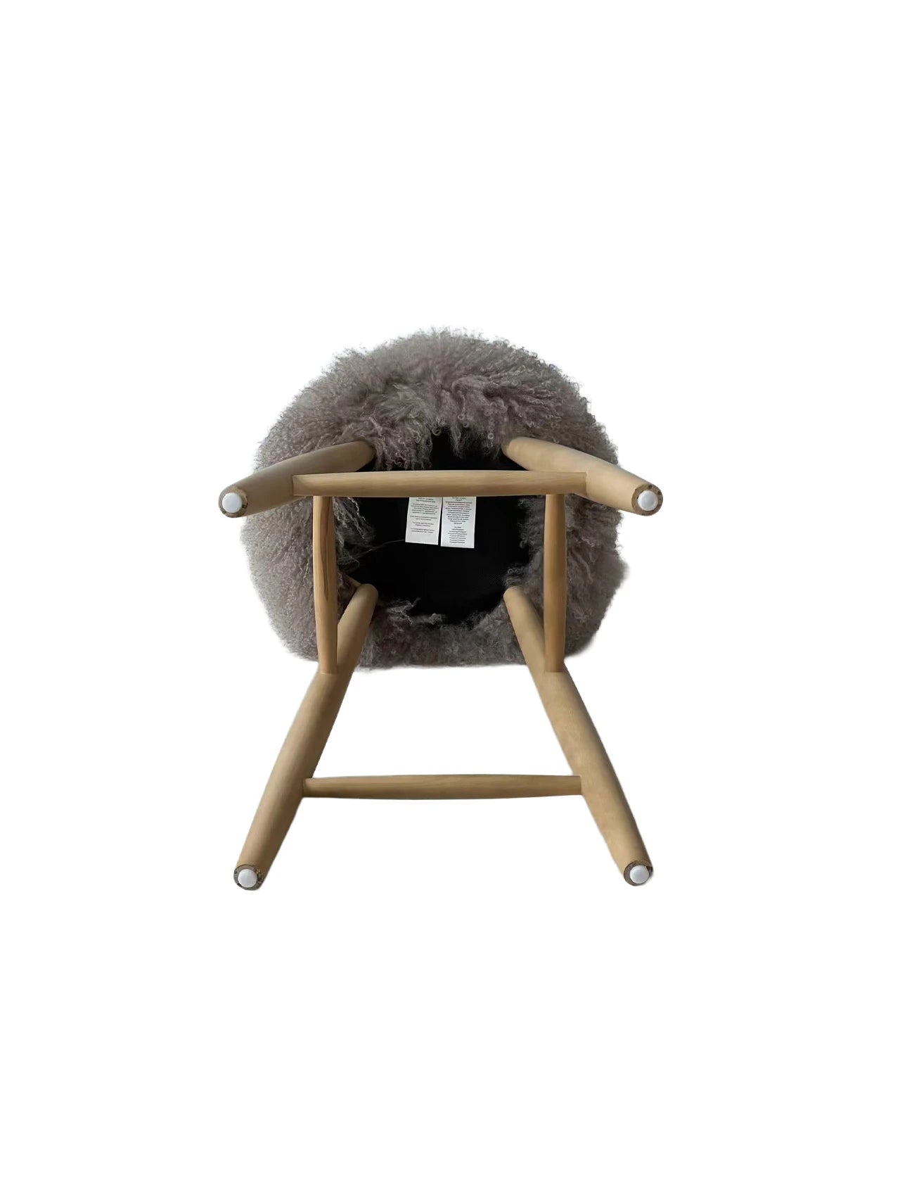 Curly Sheepskin Bar Stool