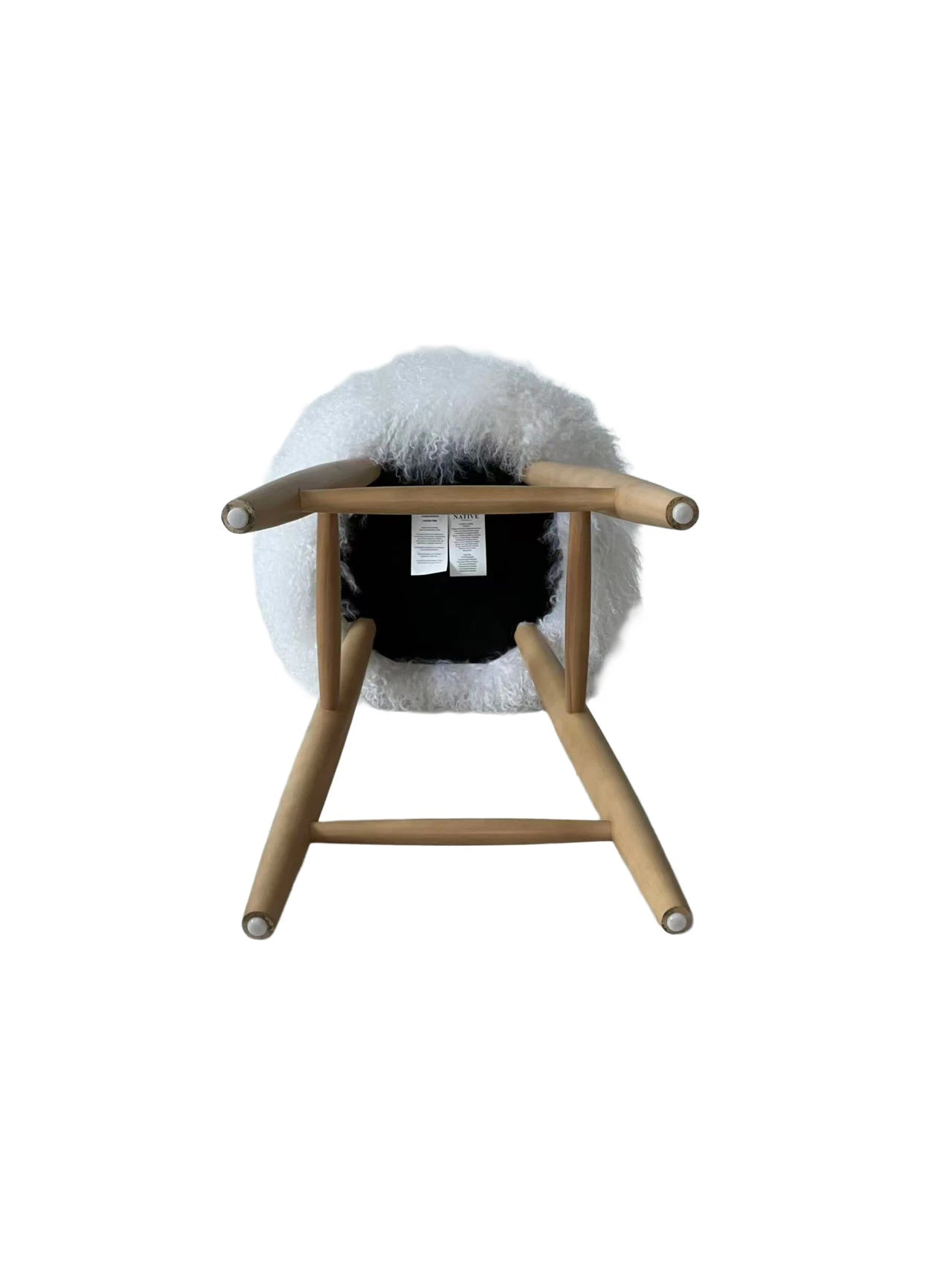 Curly Sheepskin Bar Stool