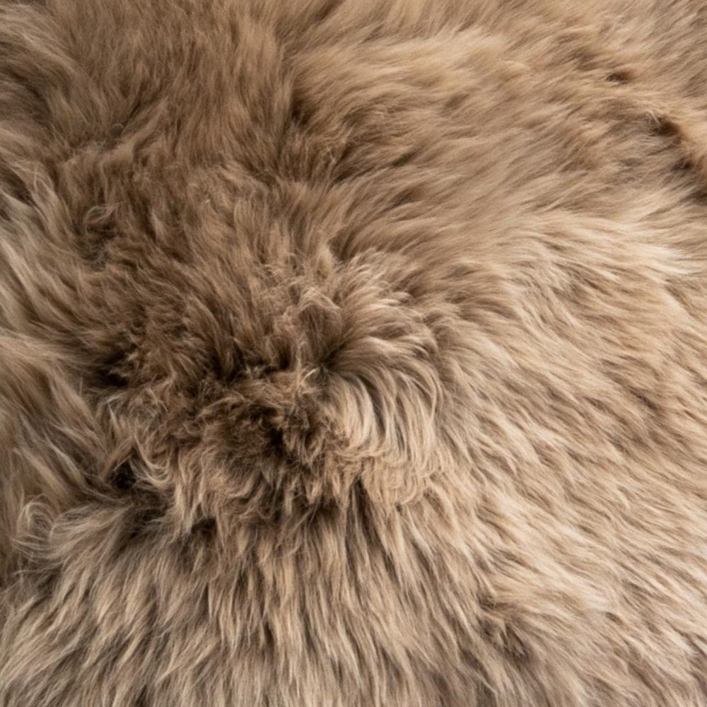 Light Brown Sheepskin Cushion