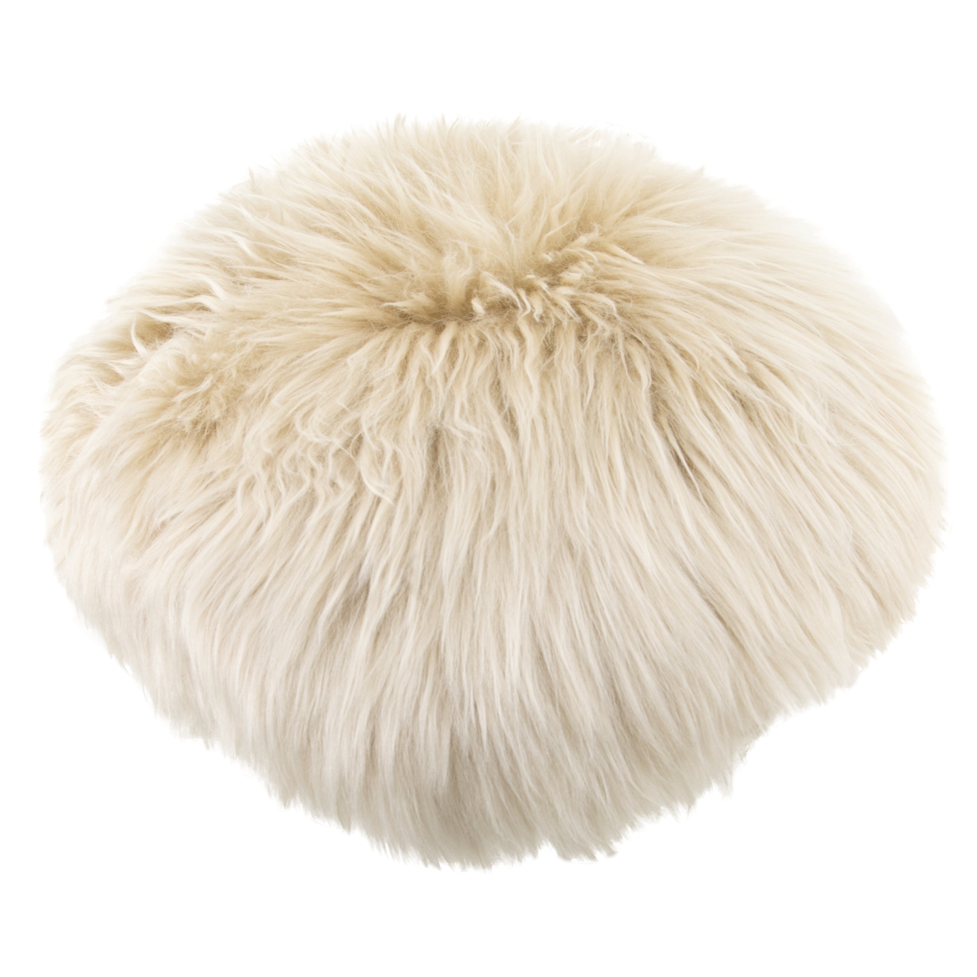 Round hotsell sheepskin cushion