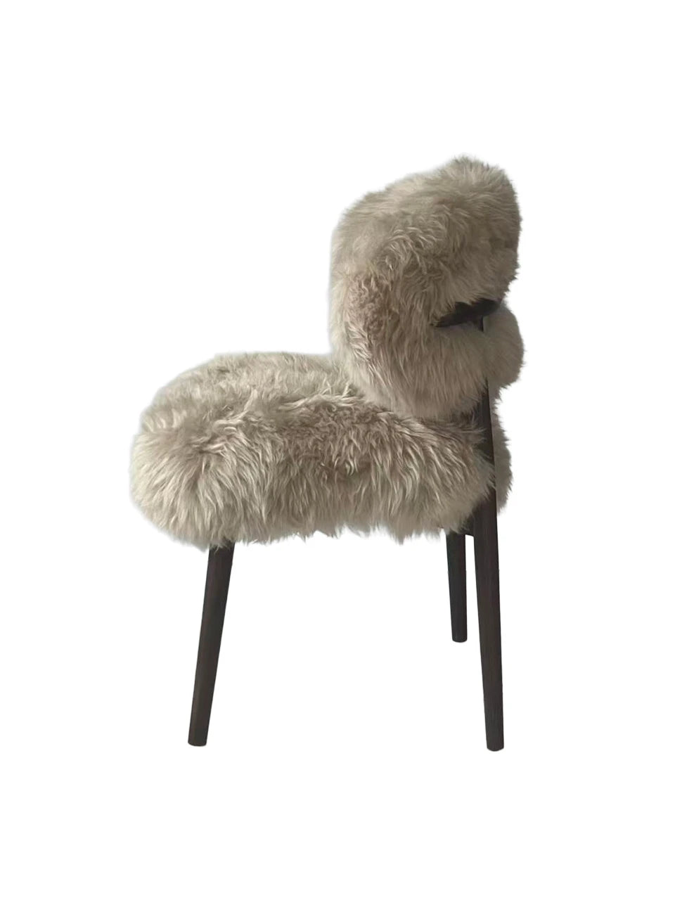Genuine Longwool Sheepskin Dining Chair (set of 2)
