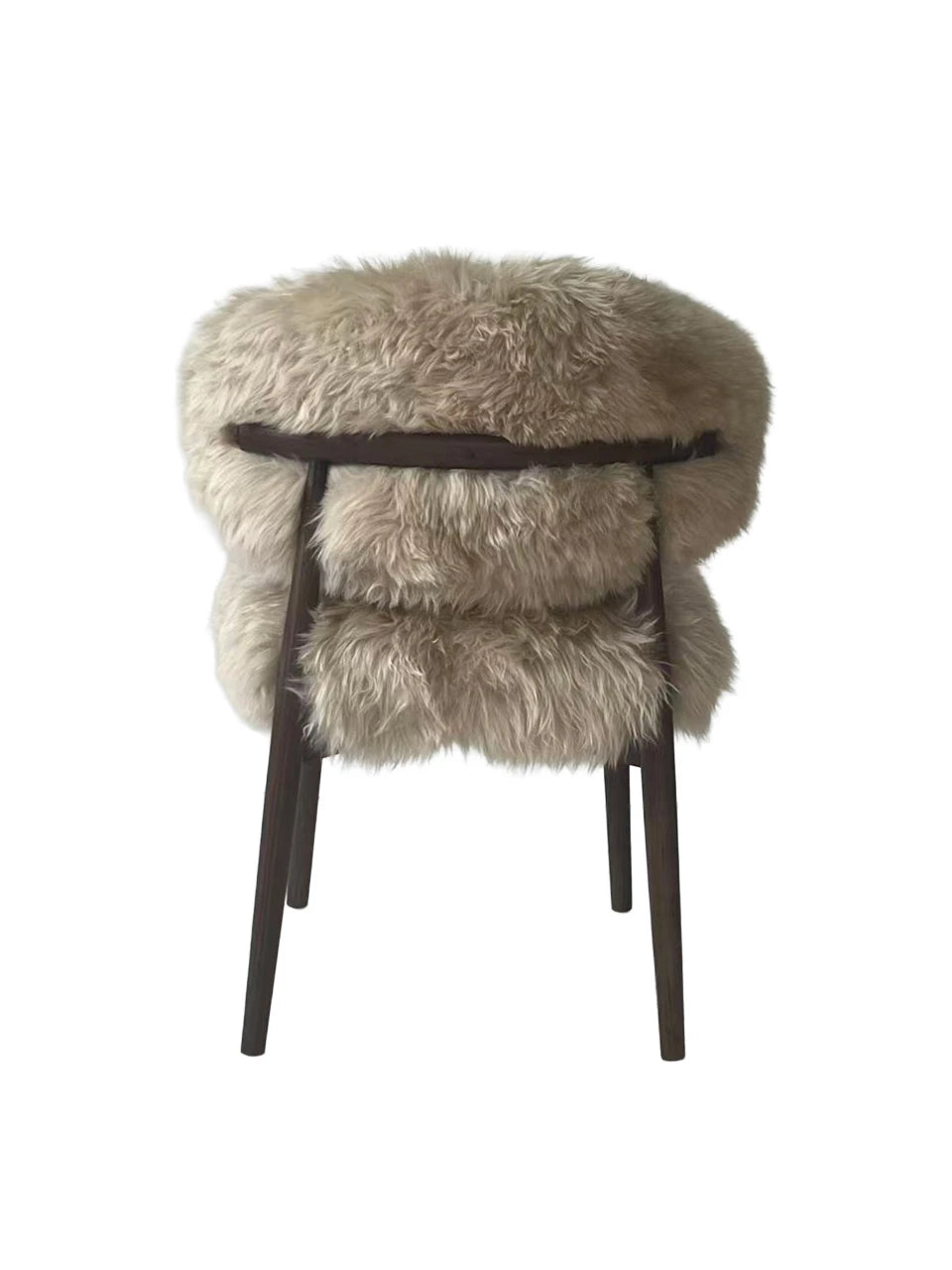 Genuine Longwool Sheepskin Dining Chair (set of 2)