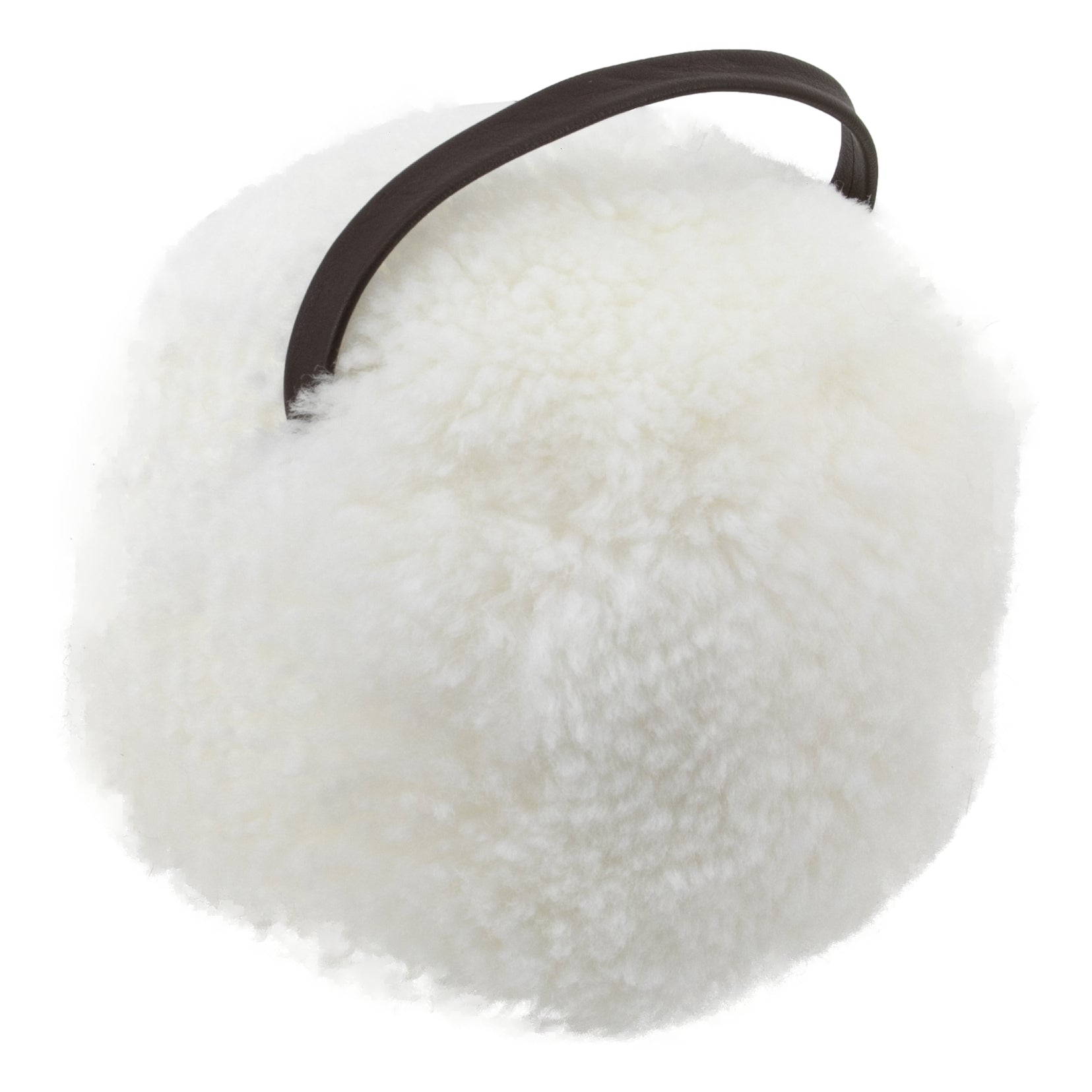 White Sheepskin Doorstop