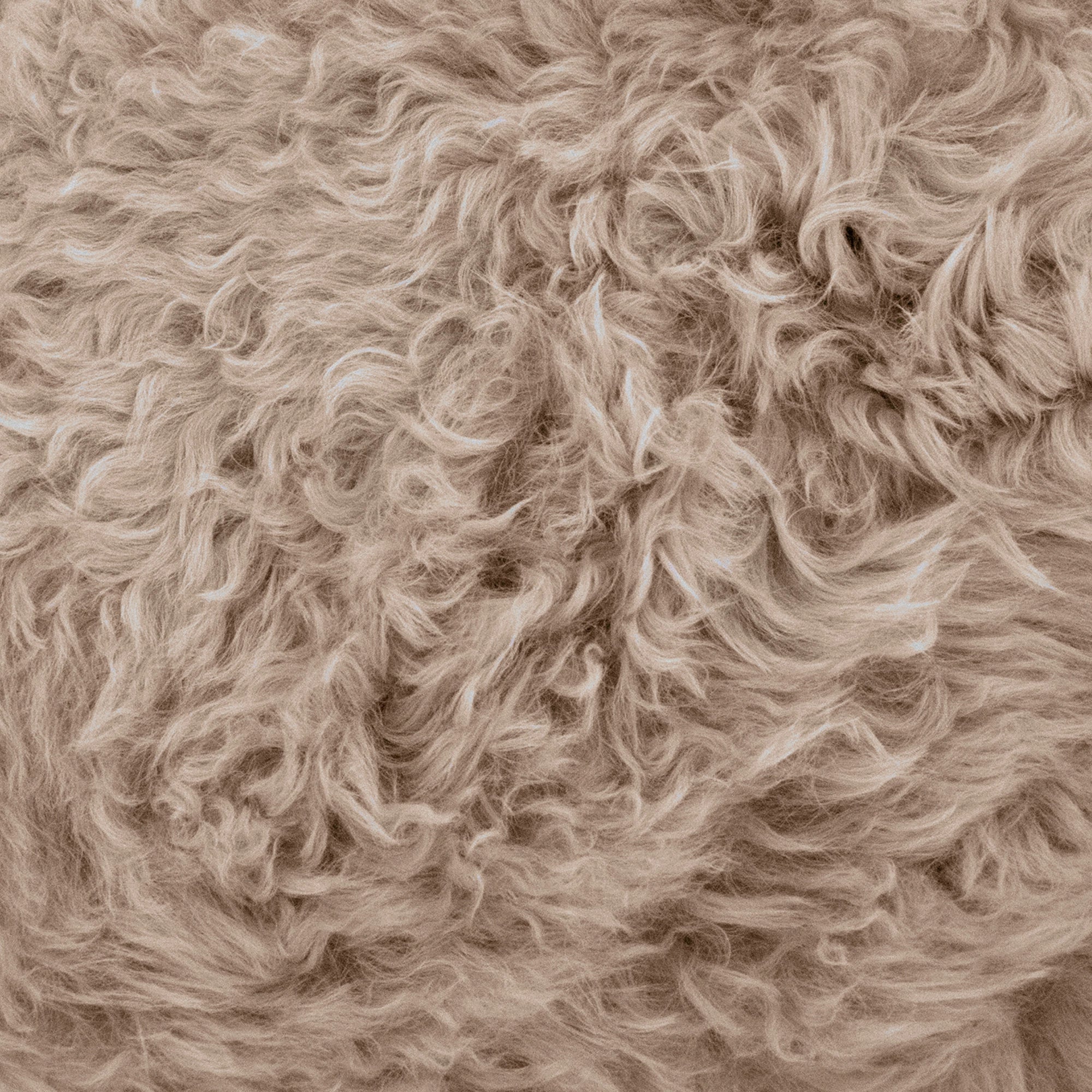 Shearling Lambskin Champagne Stool