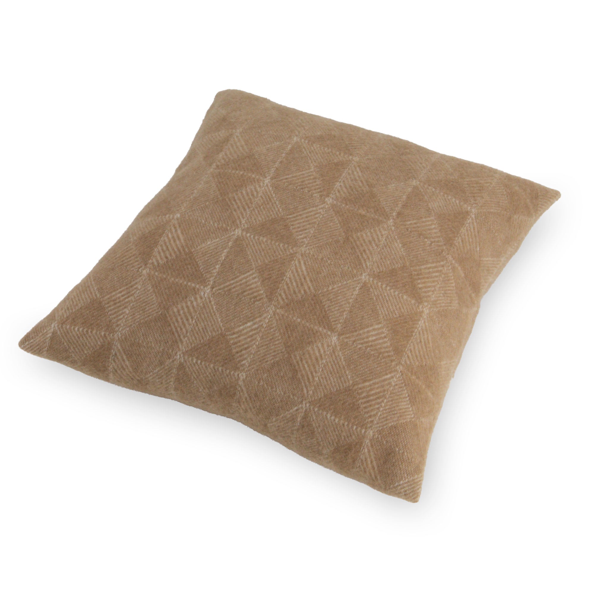 Diamond Beige Wool Cushion 45x45cm