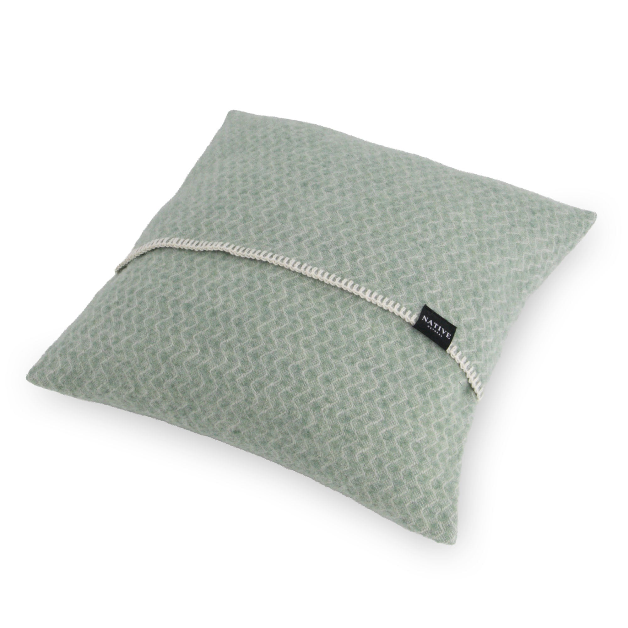 Hoop Green Wool Cushion 45x45cm