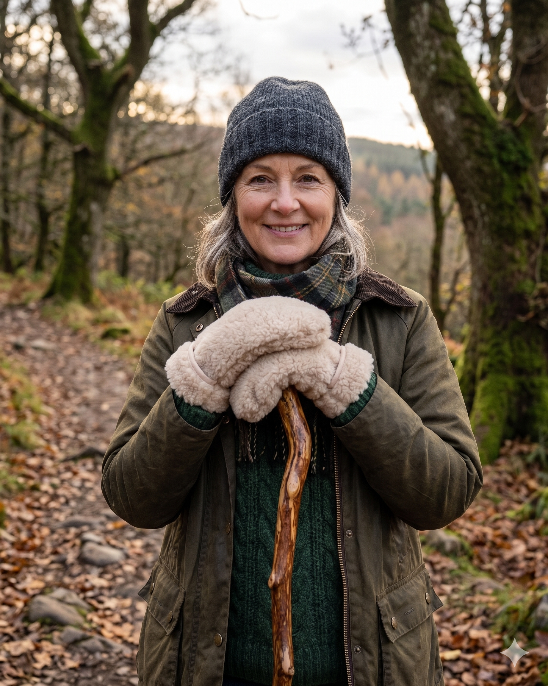 Natural Unisex Merino Wool Gloves