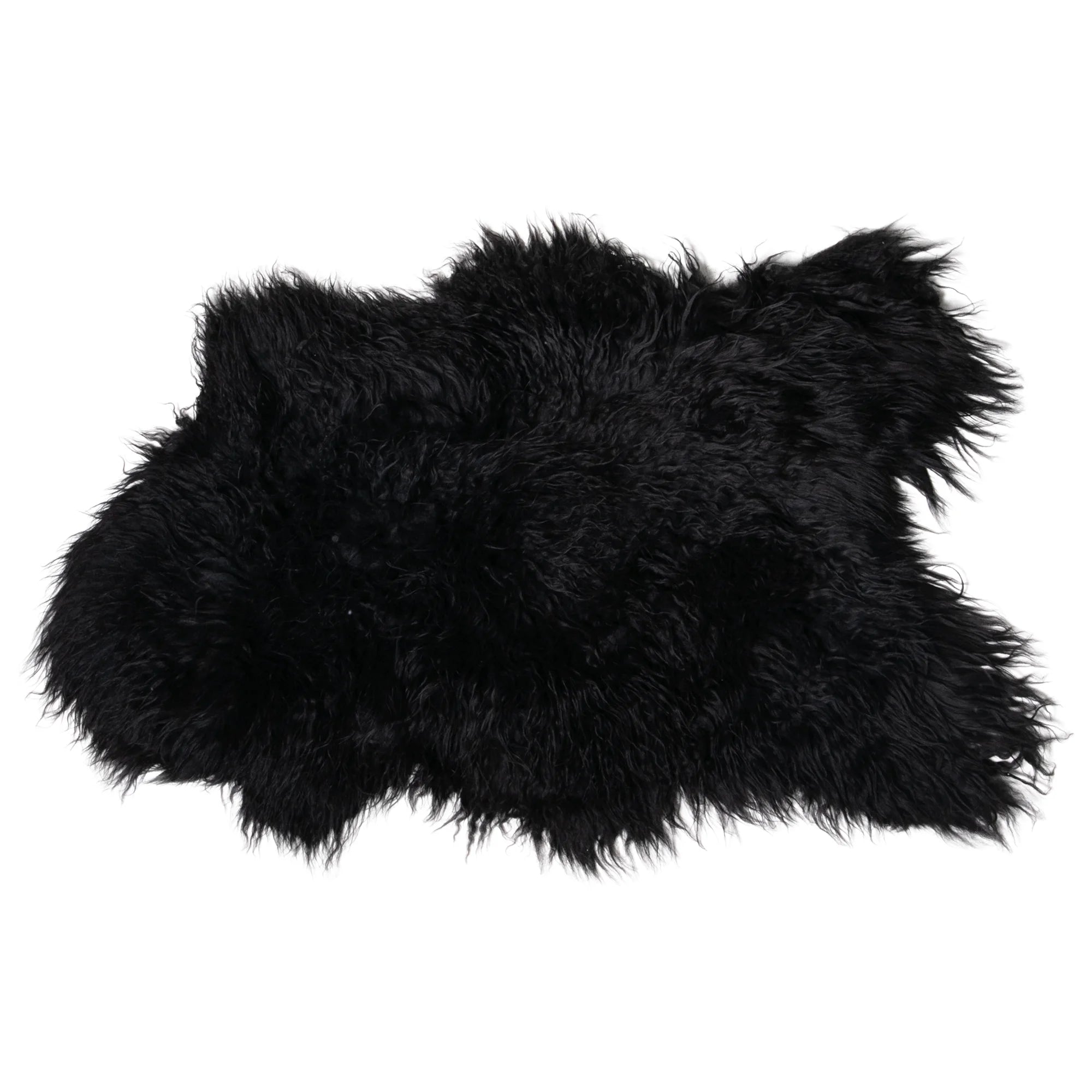 Black Icelandic Sheepskin Rug