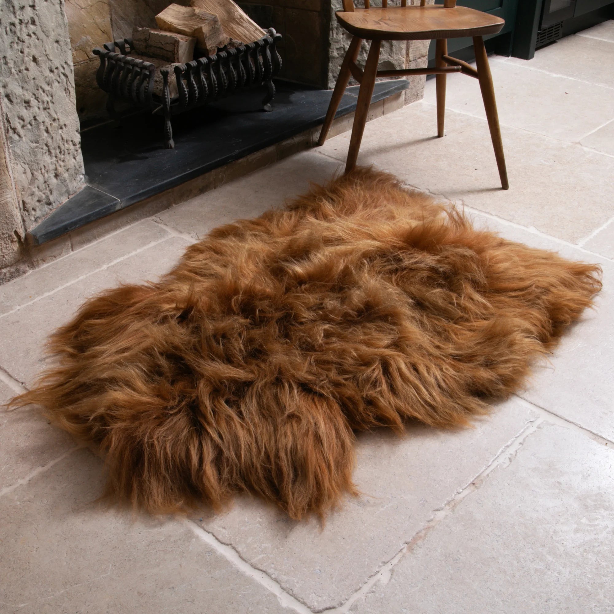 Copper Icelandic Sheepskin Rug