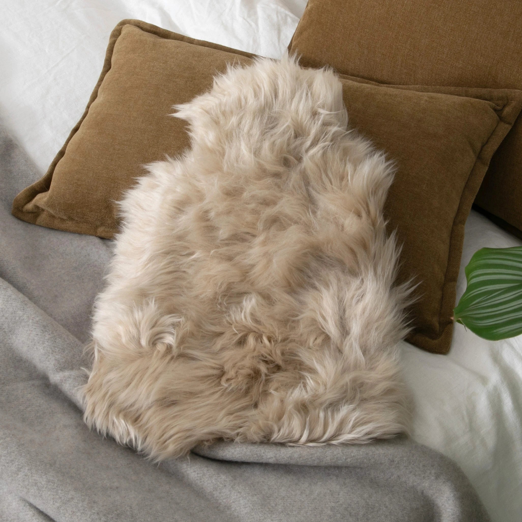 Long Wool Genuine Sheepskin Hot Water Bottle