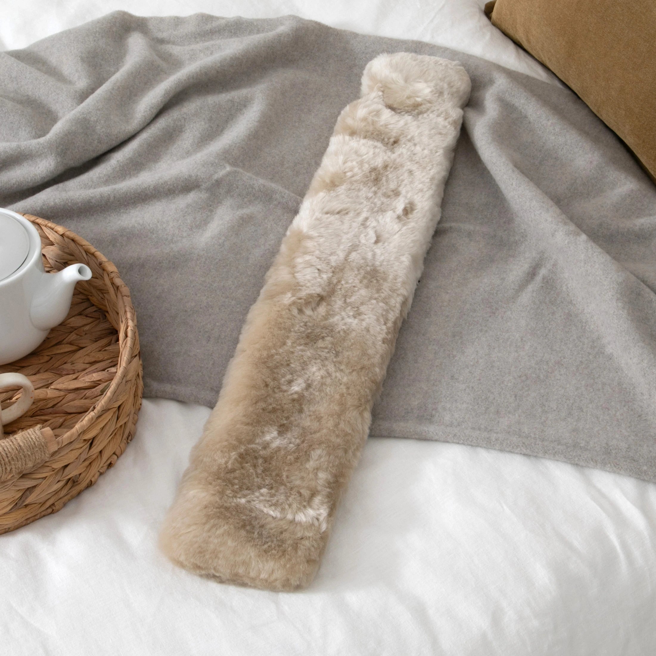 Extra Long Genuine Sheepskin Hot Water Bottle
