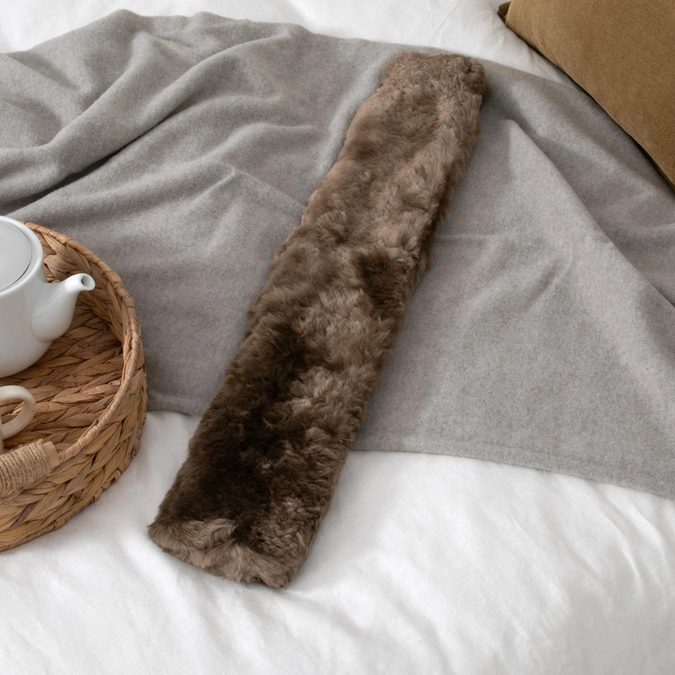 Extra Long Genuine Sheepskin Hot Water Bottle