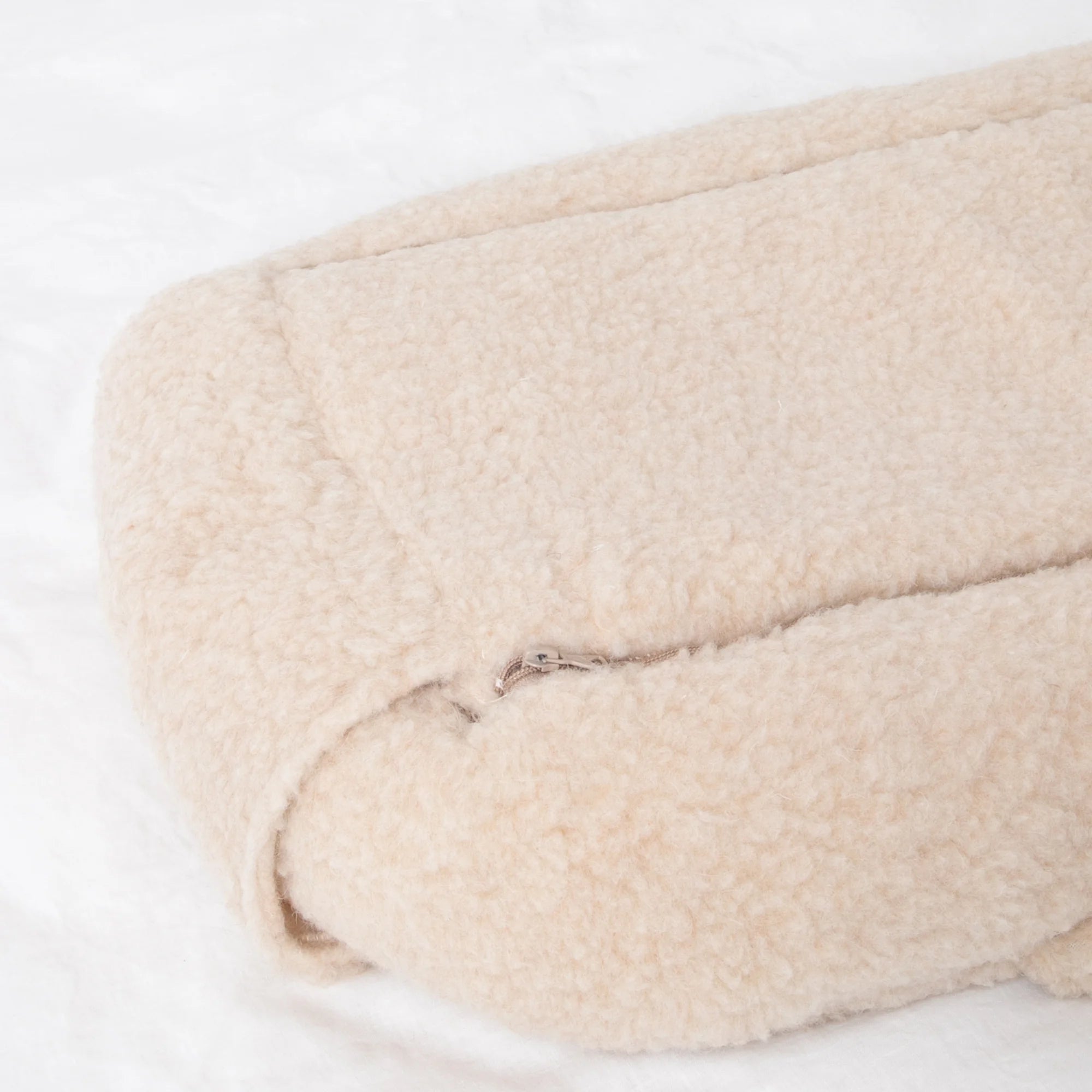 Beige Merino Wool Baby Nest Pod
