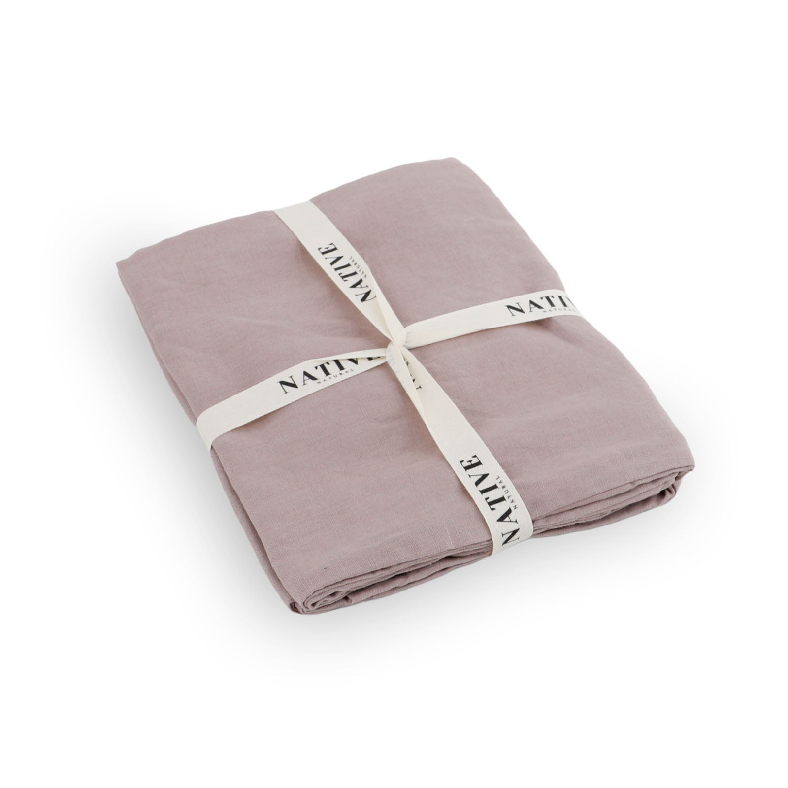 Blush Pink Pair Of 100% Linen Pillowcases