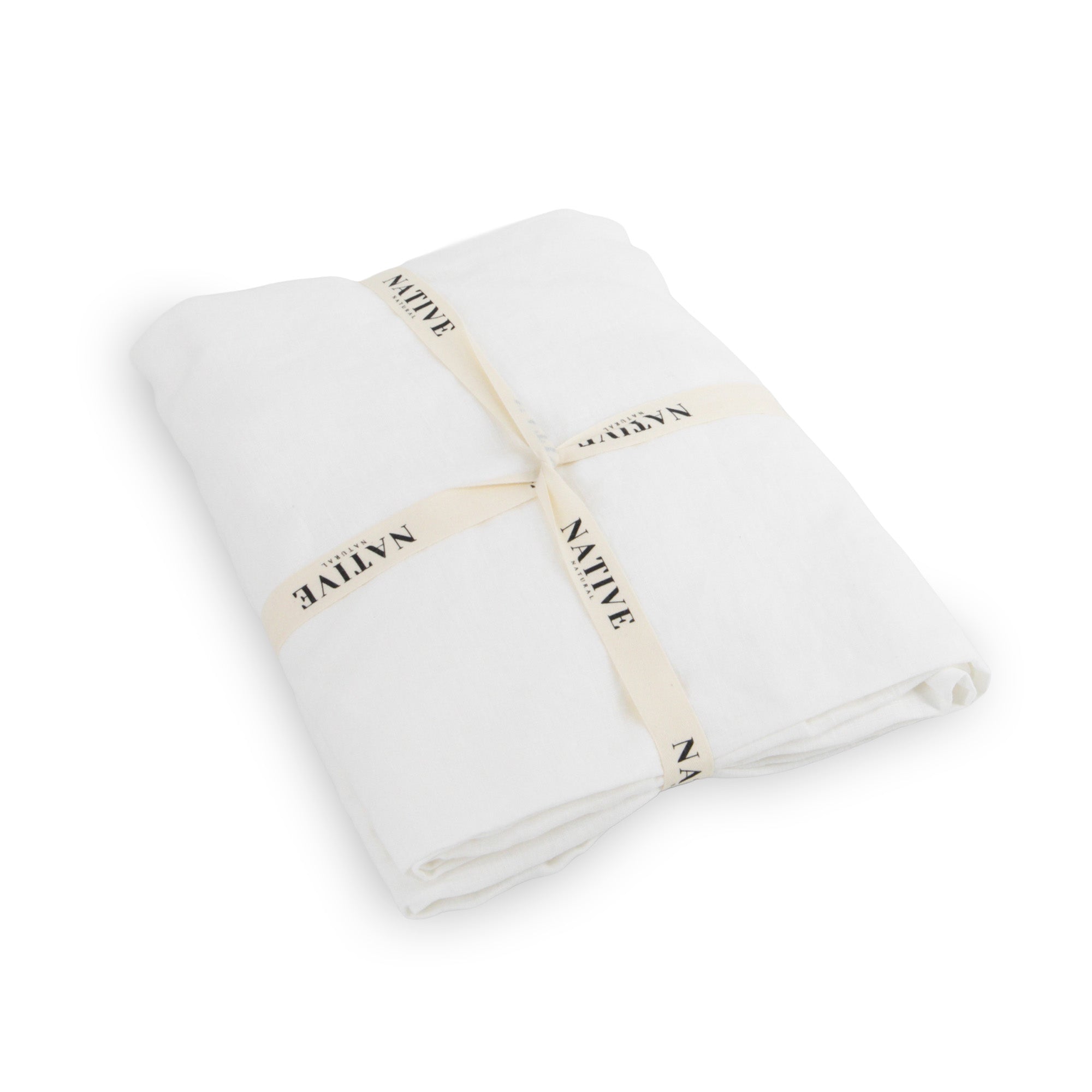 White Pair Of 100% Linen Pillowcases