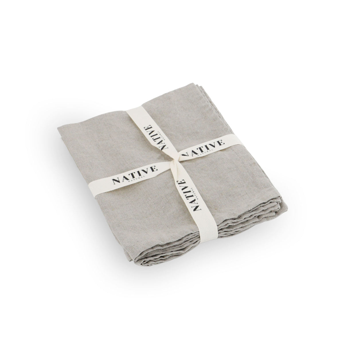 Natural Set of 4 100% Linen Placemats – Native Natural