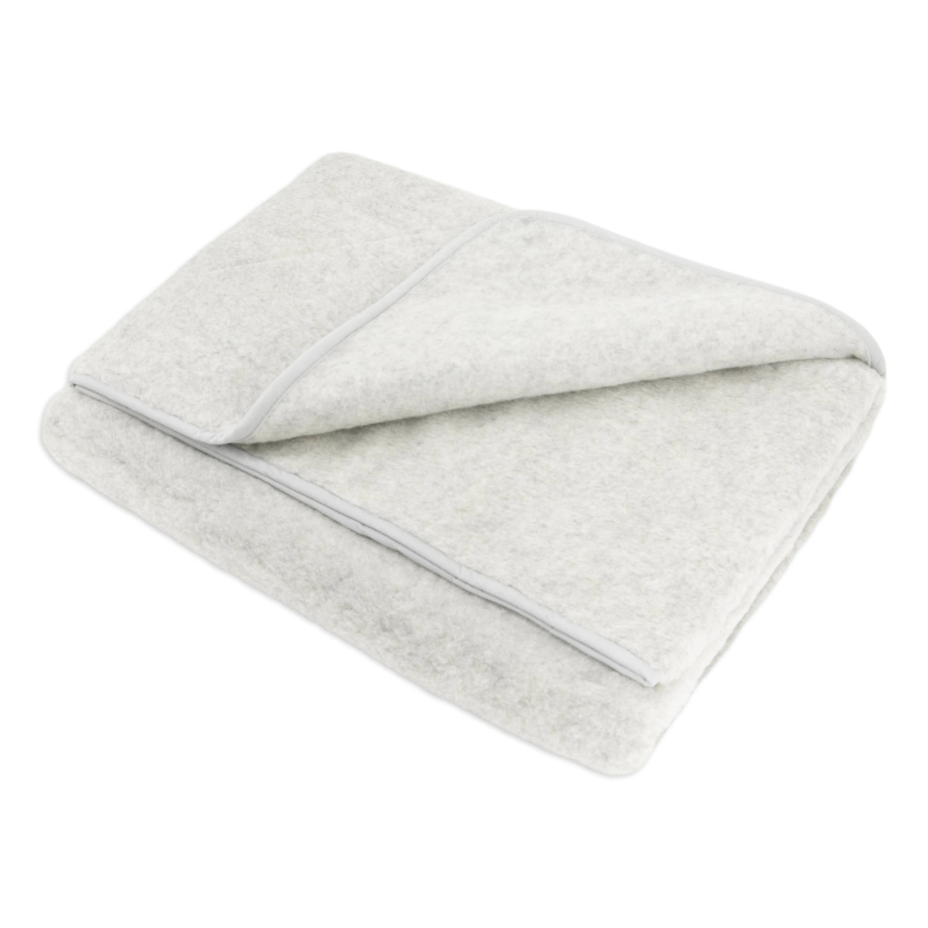 Merino Wool Blanket - Light Grey