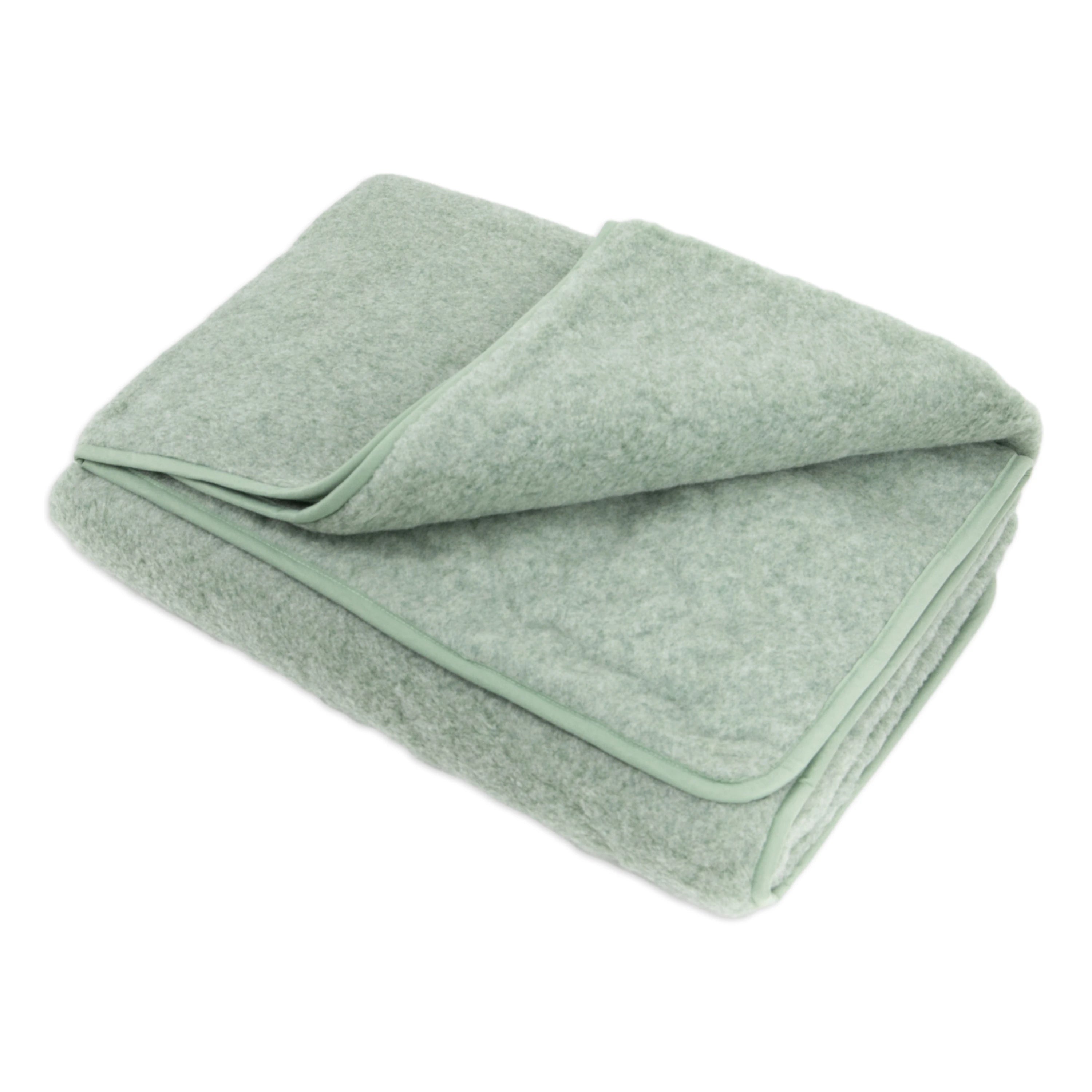 Merino Wool Blanket - Green