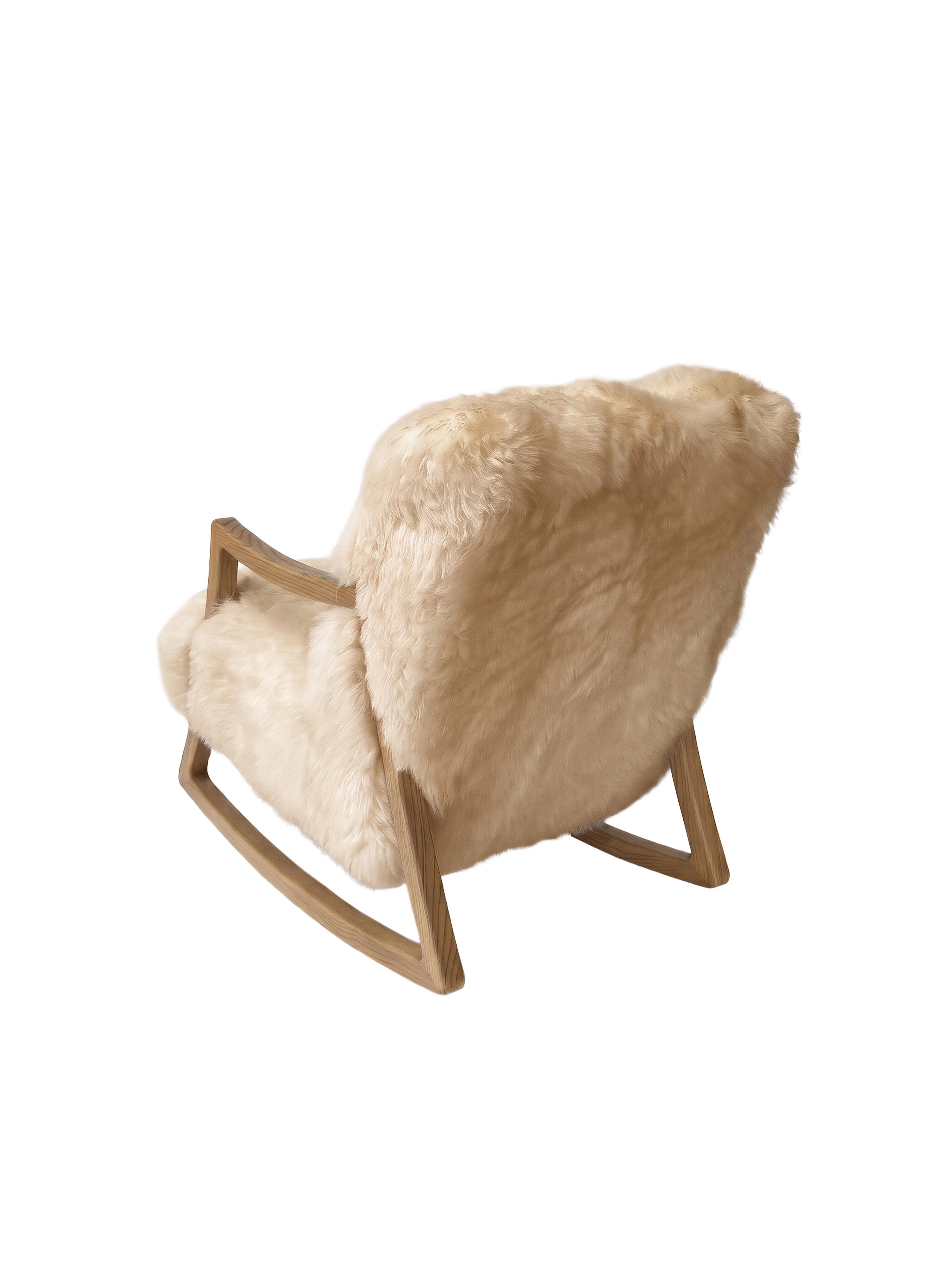 Sheepskin Rocking Armchair